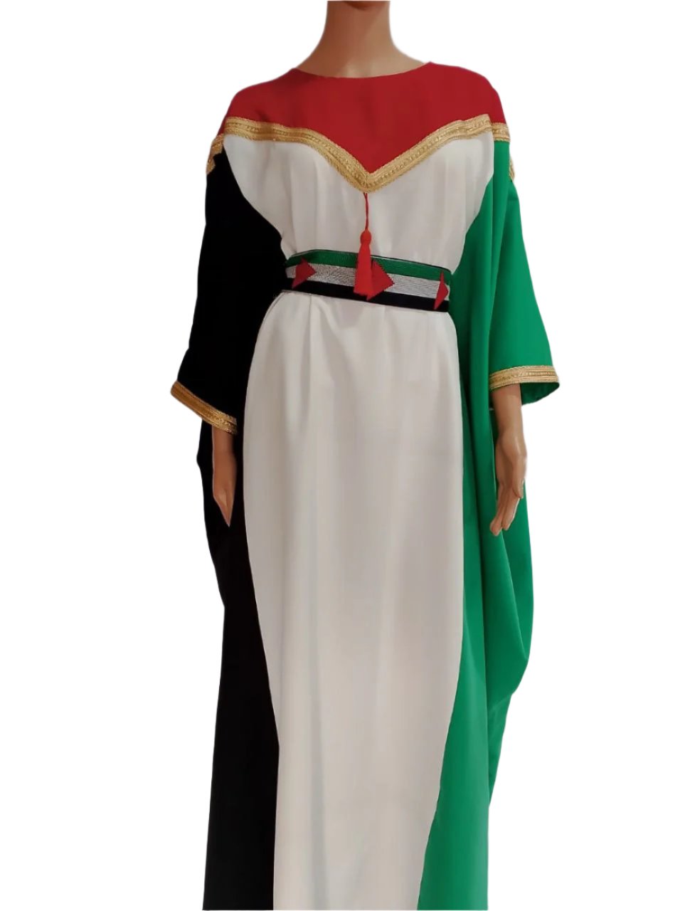 Proud Heritage: Palestinian Flag Abaya Dress