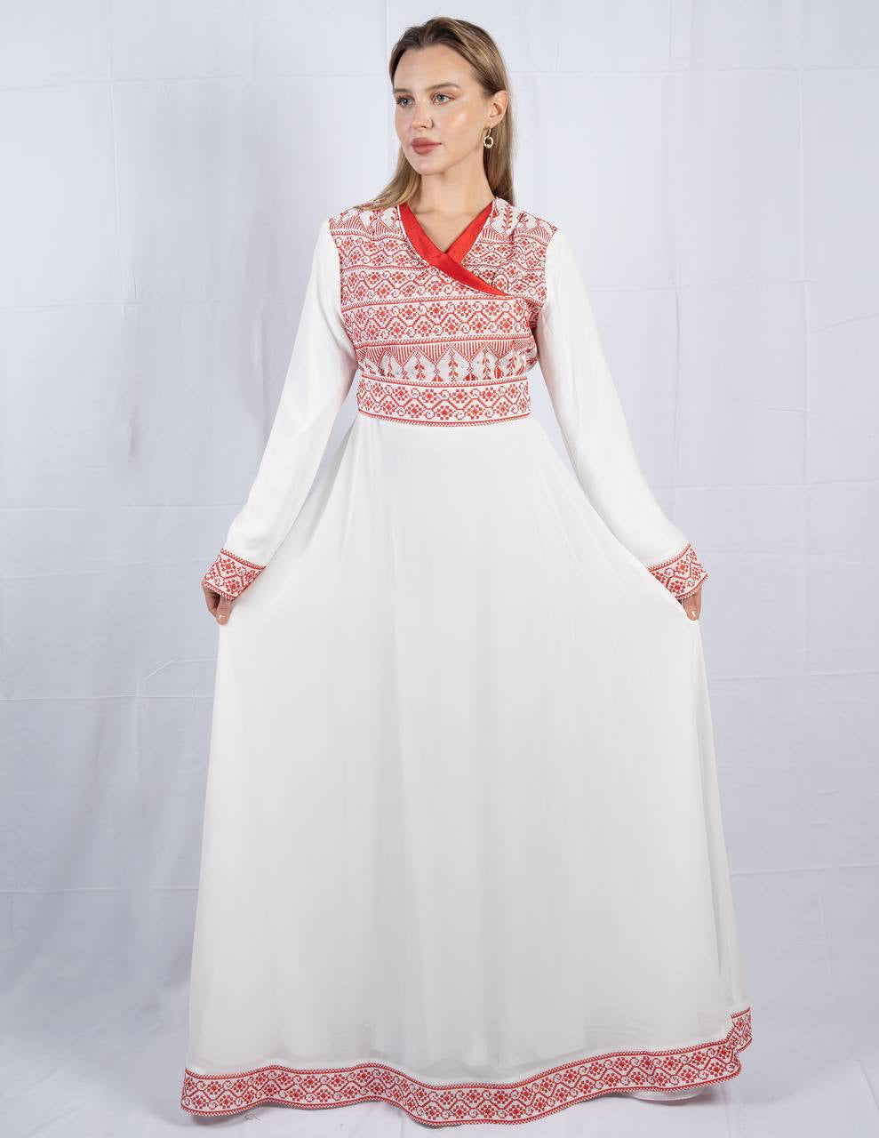 Embroidery Four Piece Kaftan: Elegance and Versatile Style