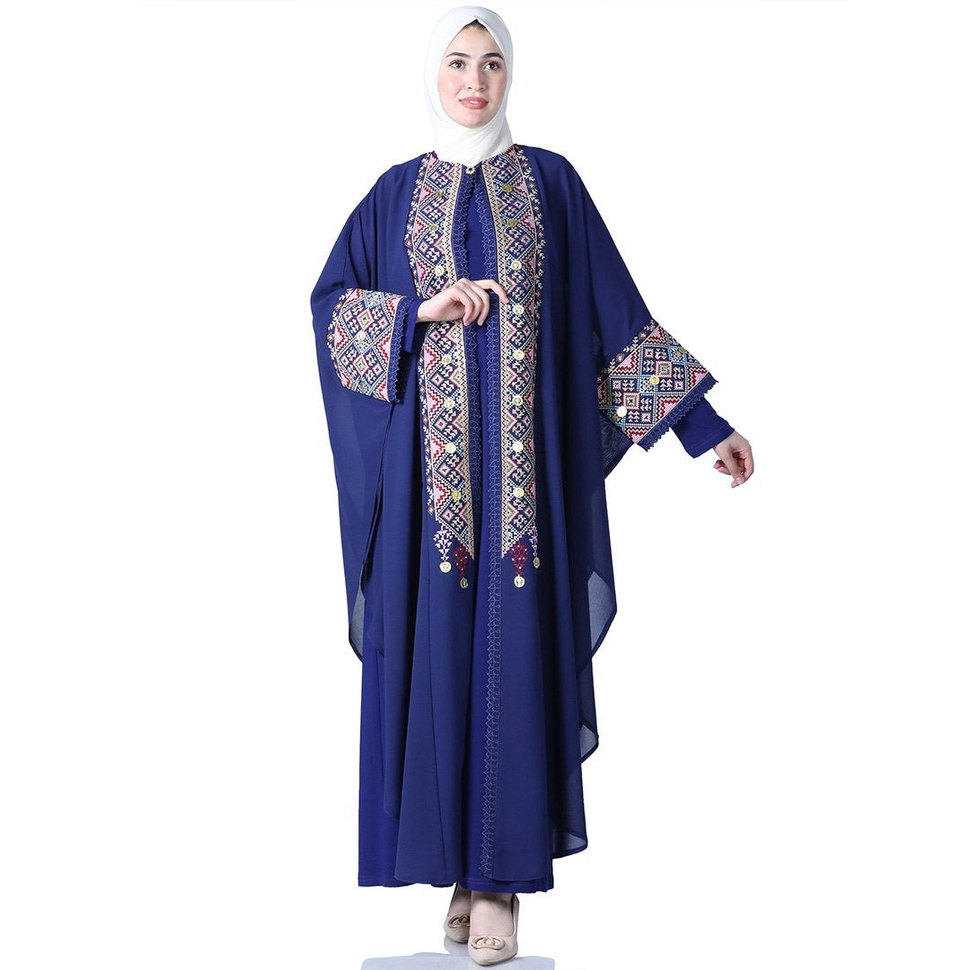 Butterfly Cut Embroidery Kaftan: Unique Elegance and Intricate Design