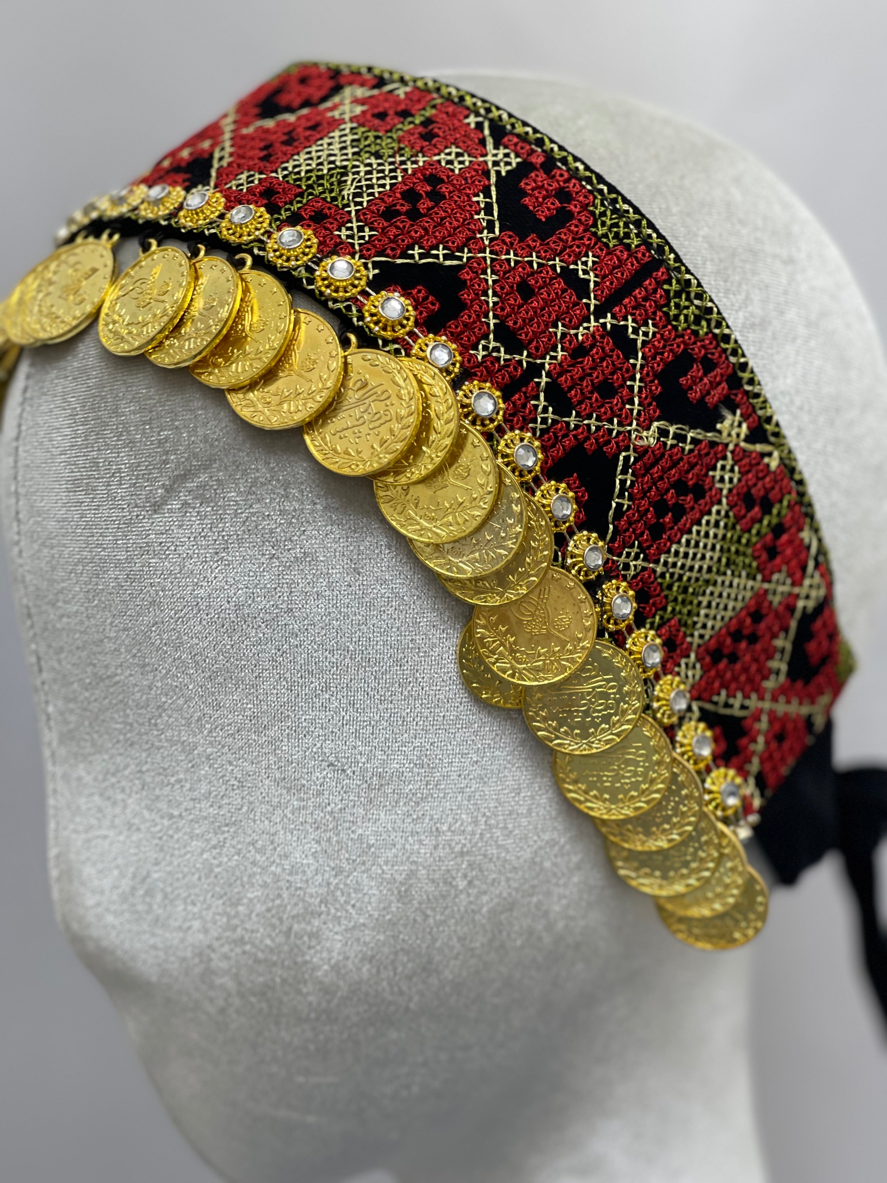 Tatreez Head Lerat With Beads: Elegance and Tradition