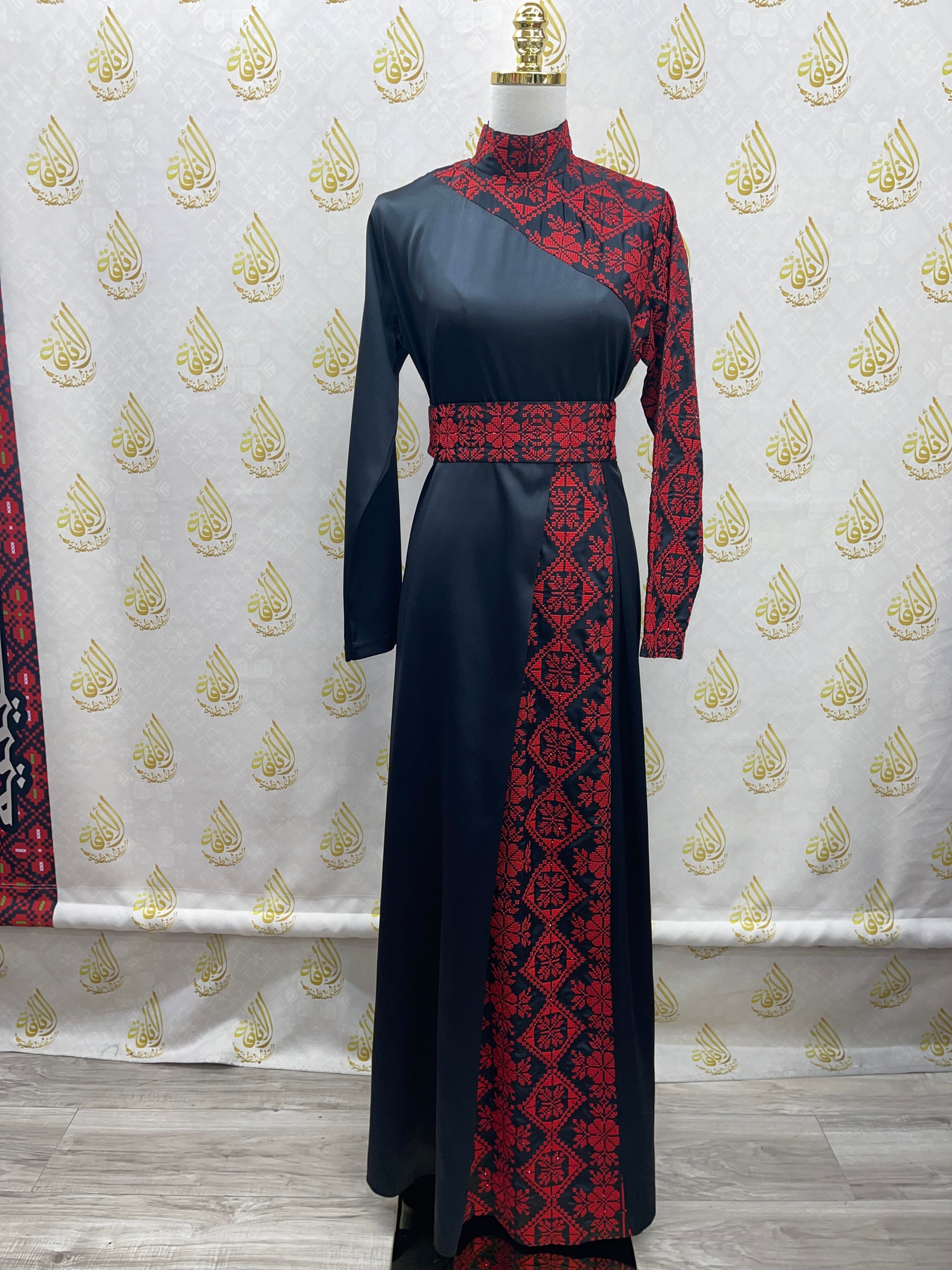 Embroidery Satin Dress: Luxurious Elegance and Sophistication