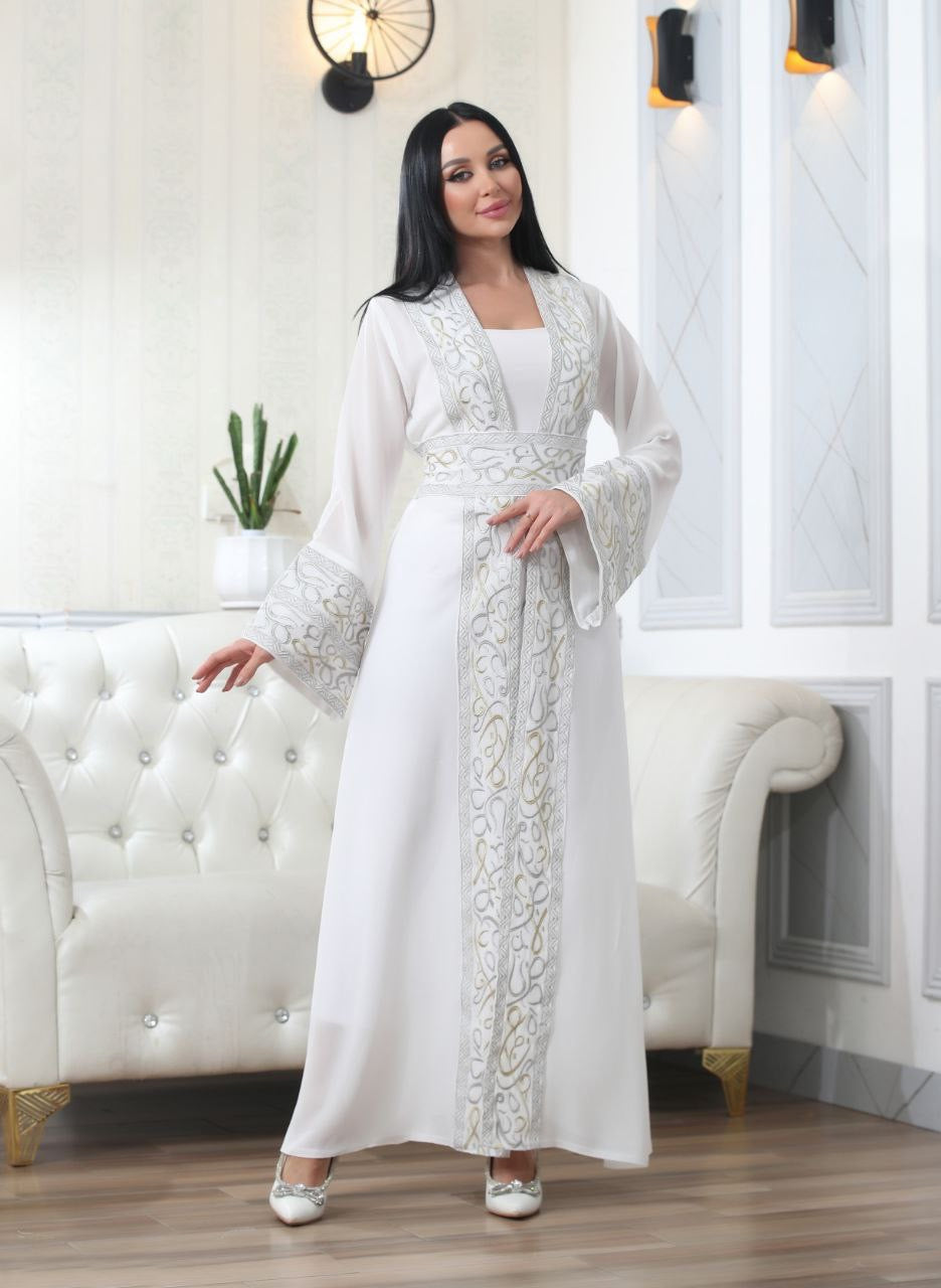 Arabic Letter Embroidered Cardigan: Cultural Elegance and Comfort