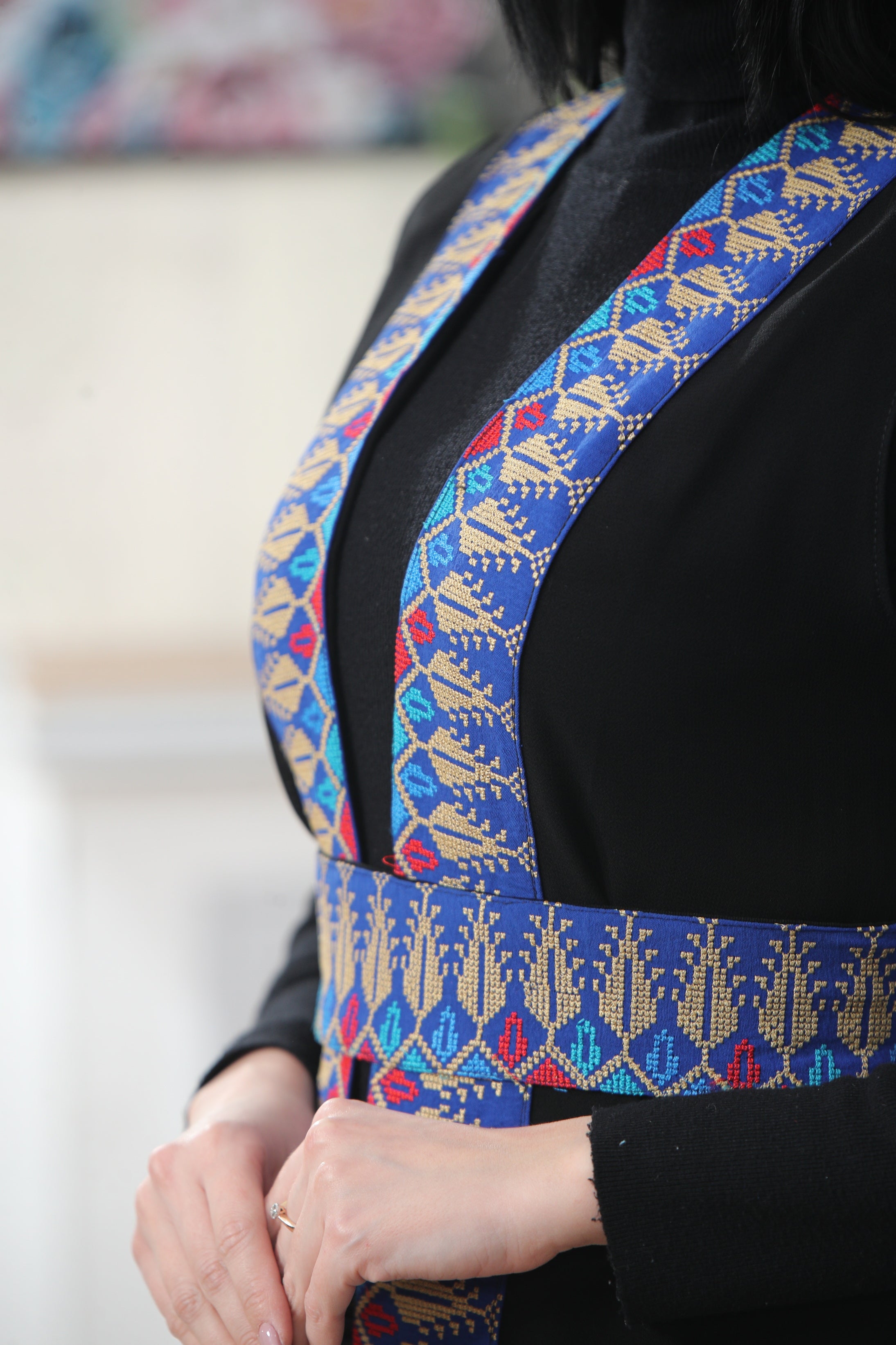 Chiffon Colorful Embroidered Vest - Vibrant & Stylish Layer