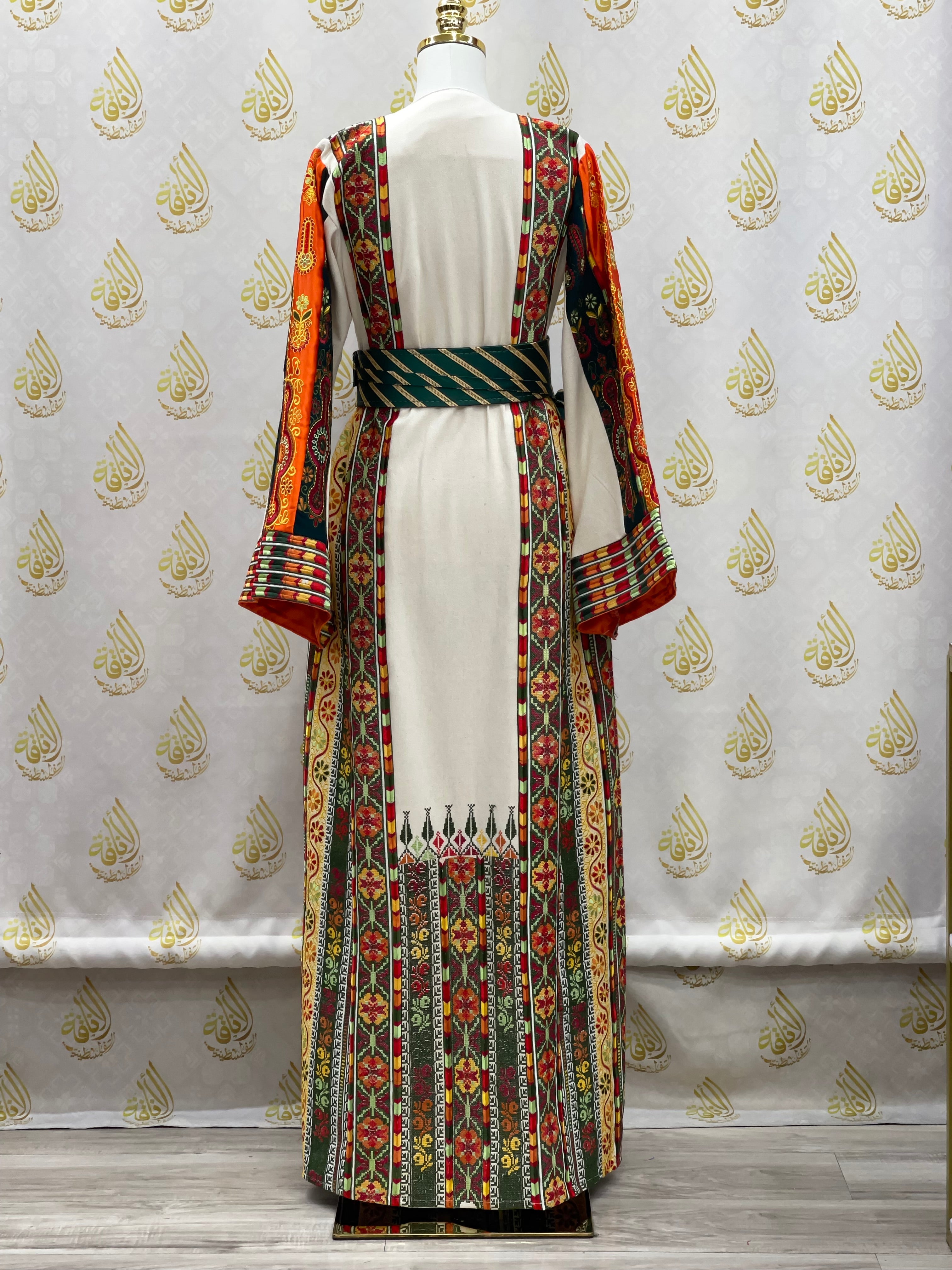 High Quality Etamin Embroidered Thoub