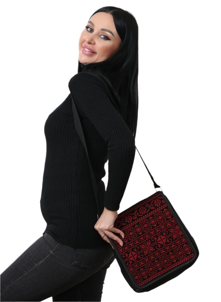 Elegant Heritage Embroidered Shoulder Bag - Traditional Craftsmanship Meets Modern Design