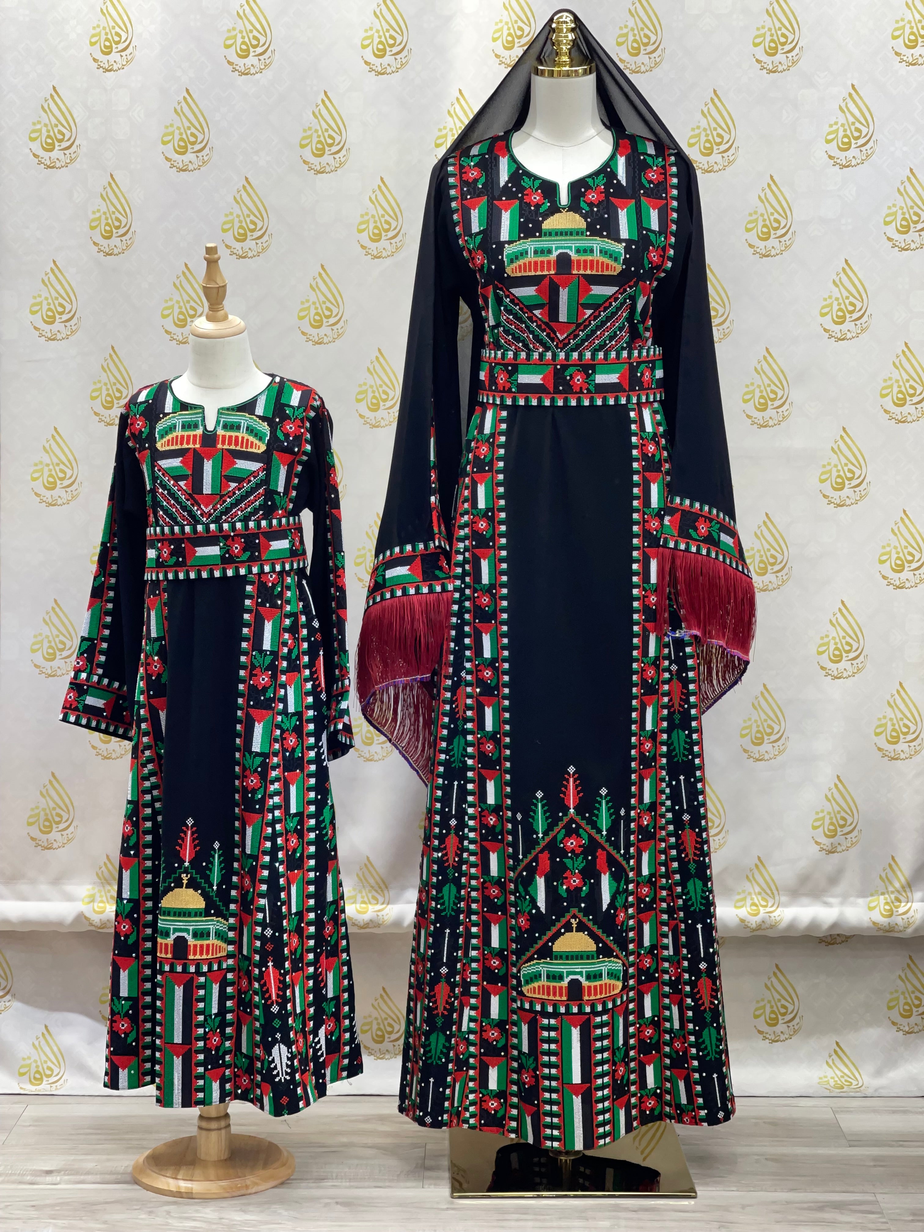 Palestinian and Proud Embroidered Thoub - Celebrate Heritage in Style