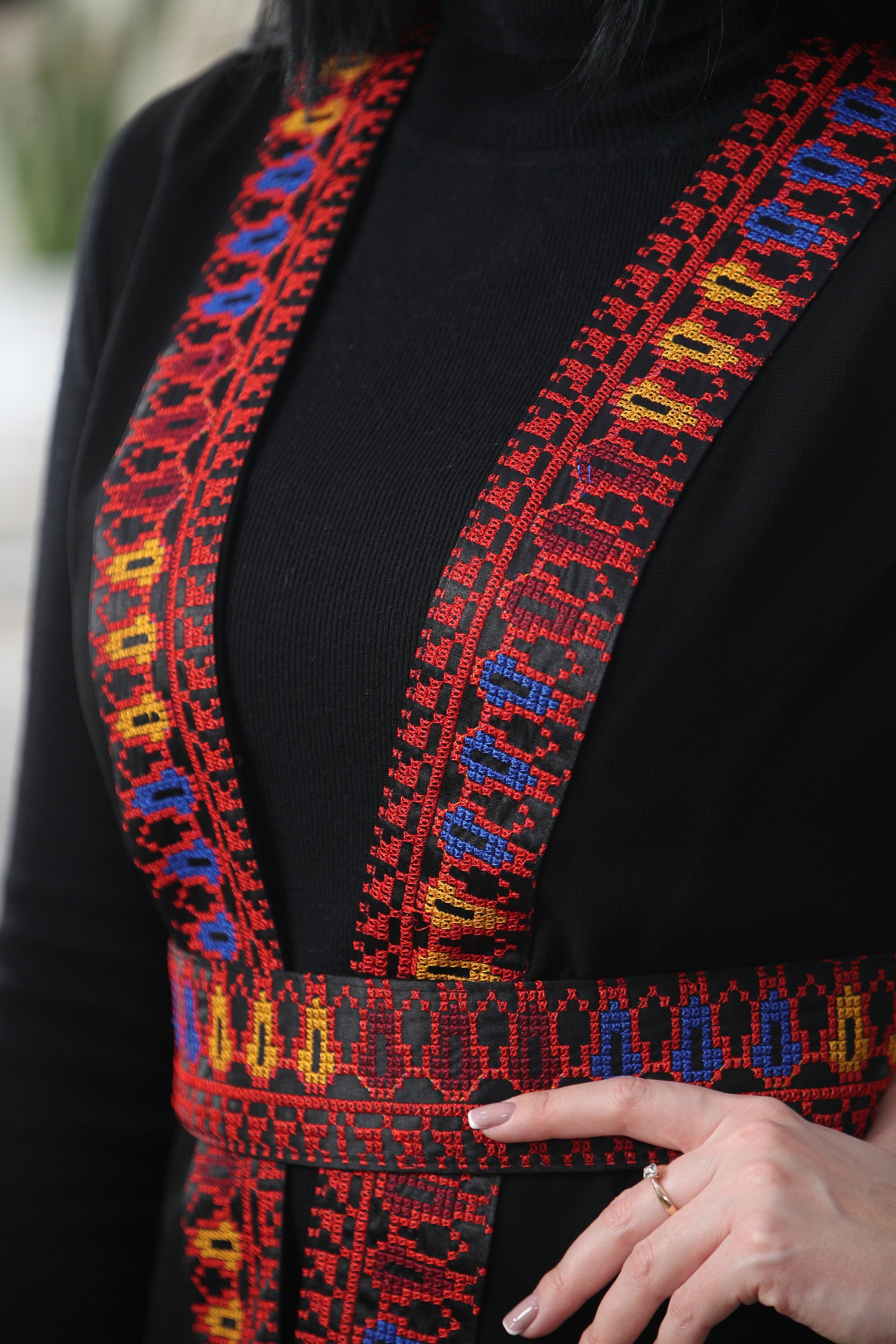 Chiffon Colorful Embroidered Vest - Vibrant & Stylish Layer