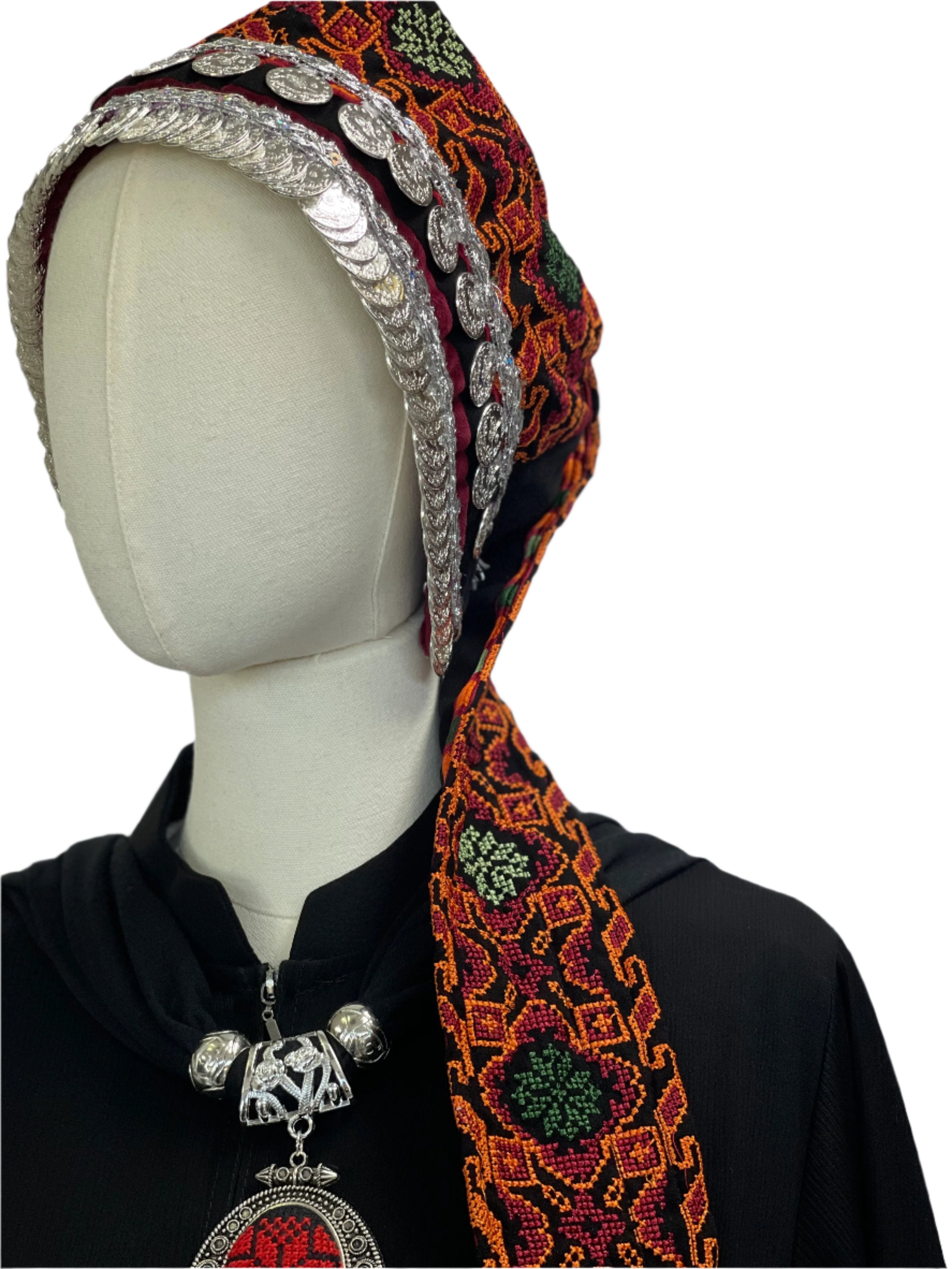 Exquisite Craftsmanship: Authentic Silver Liras Awka Palestinian Elegance