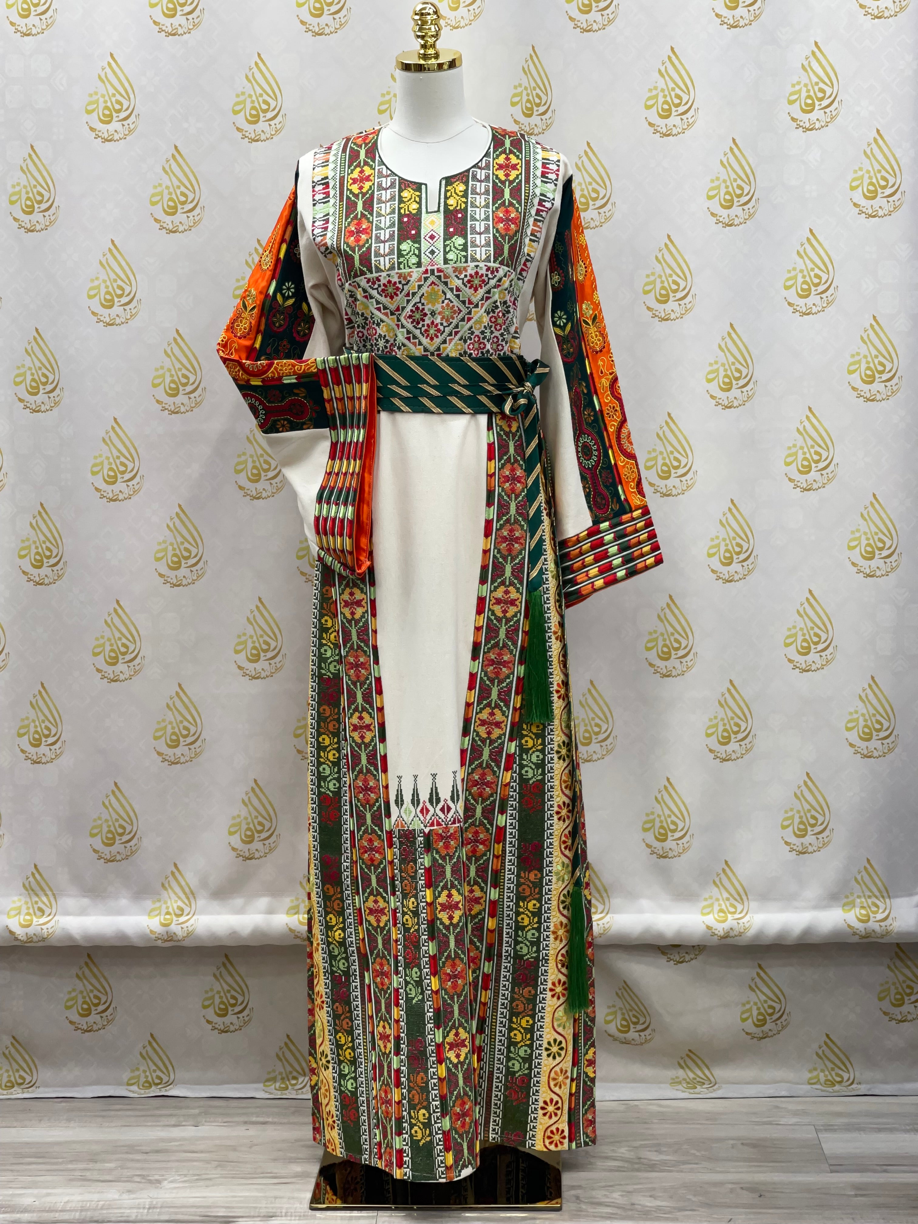 High Quality Etamin Embroidered Thoub