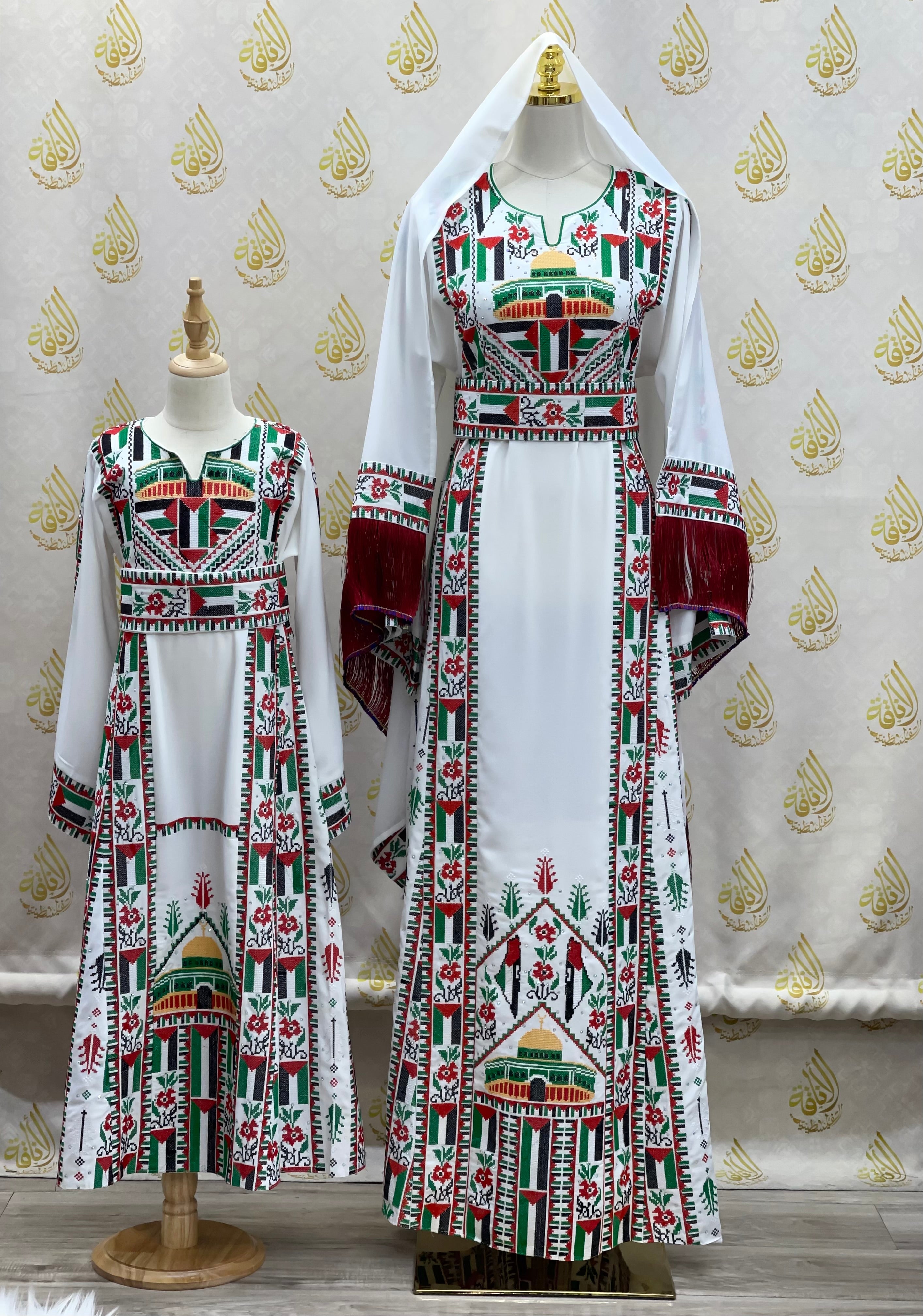 Palestinian and Proud Embroidered Thoub - Celebrate Heritage in Style