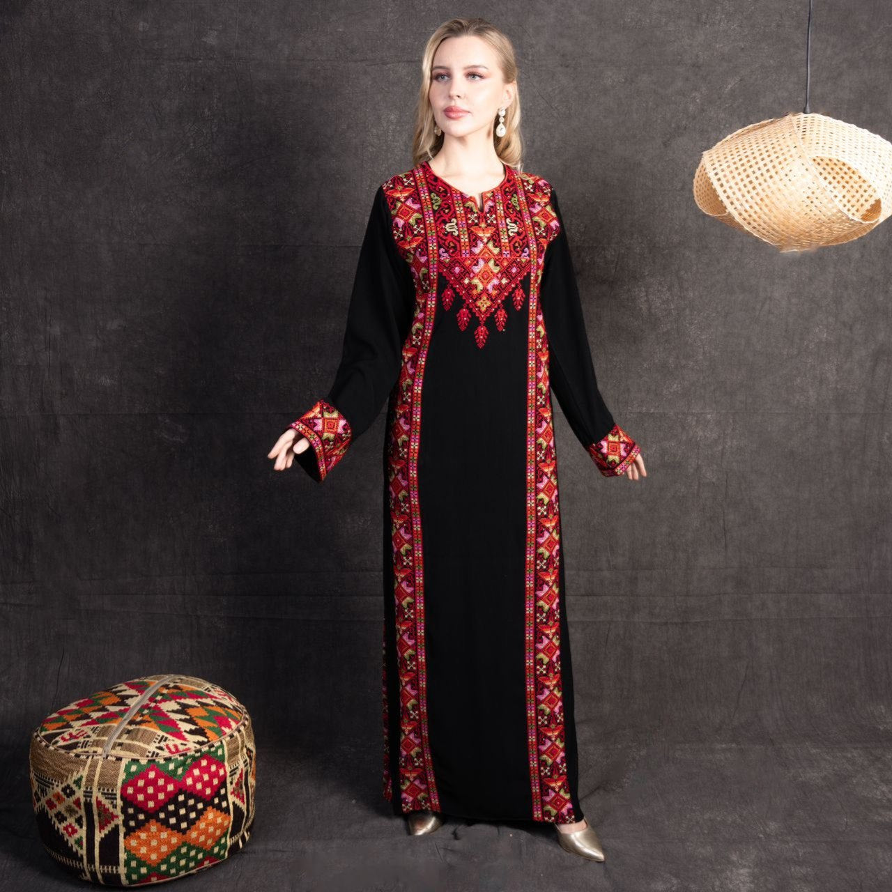 Embroidery Abaya with 4 Veins: Unique Elegance and Superior Comfort