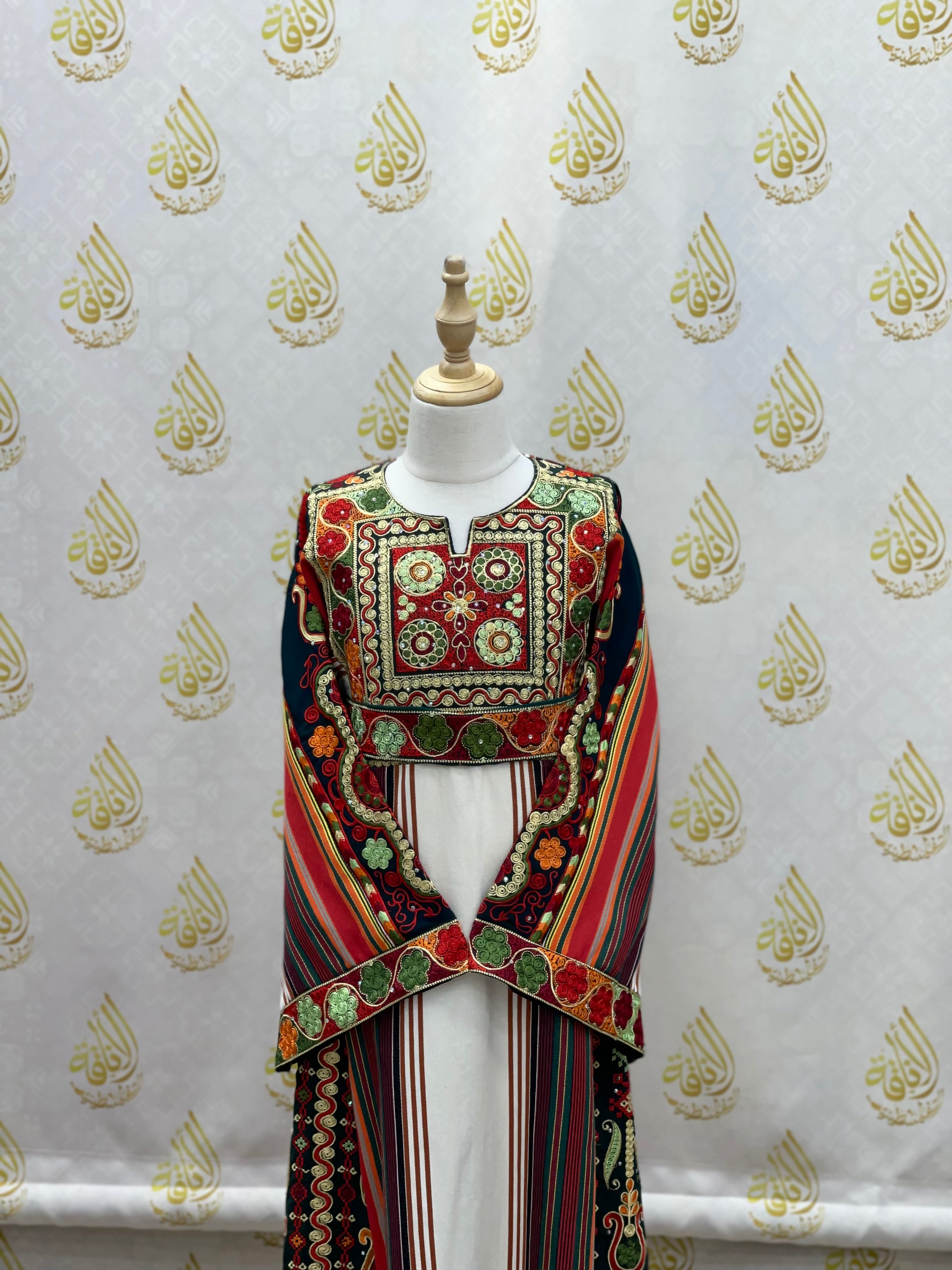 Malaka Kids Majdalwi Embroidered Thoub - Traditional Elegance for Children