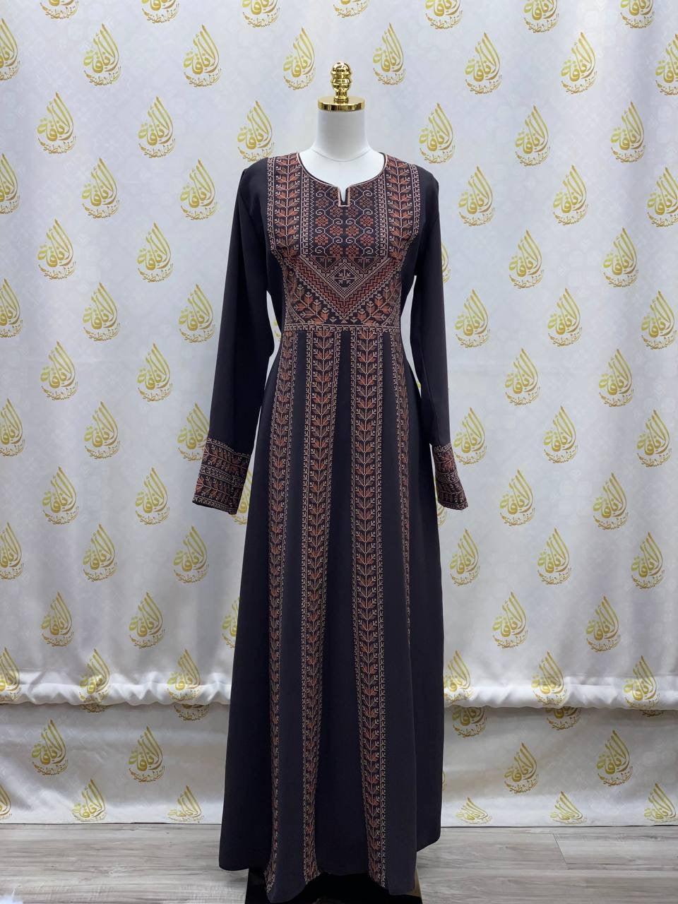 High Quality Puerto Rico Fabric embroidery Abaya