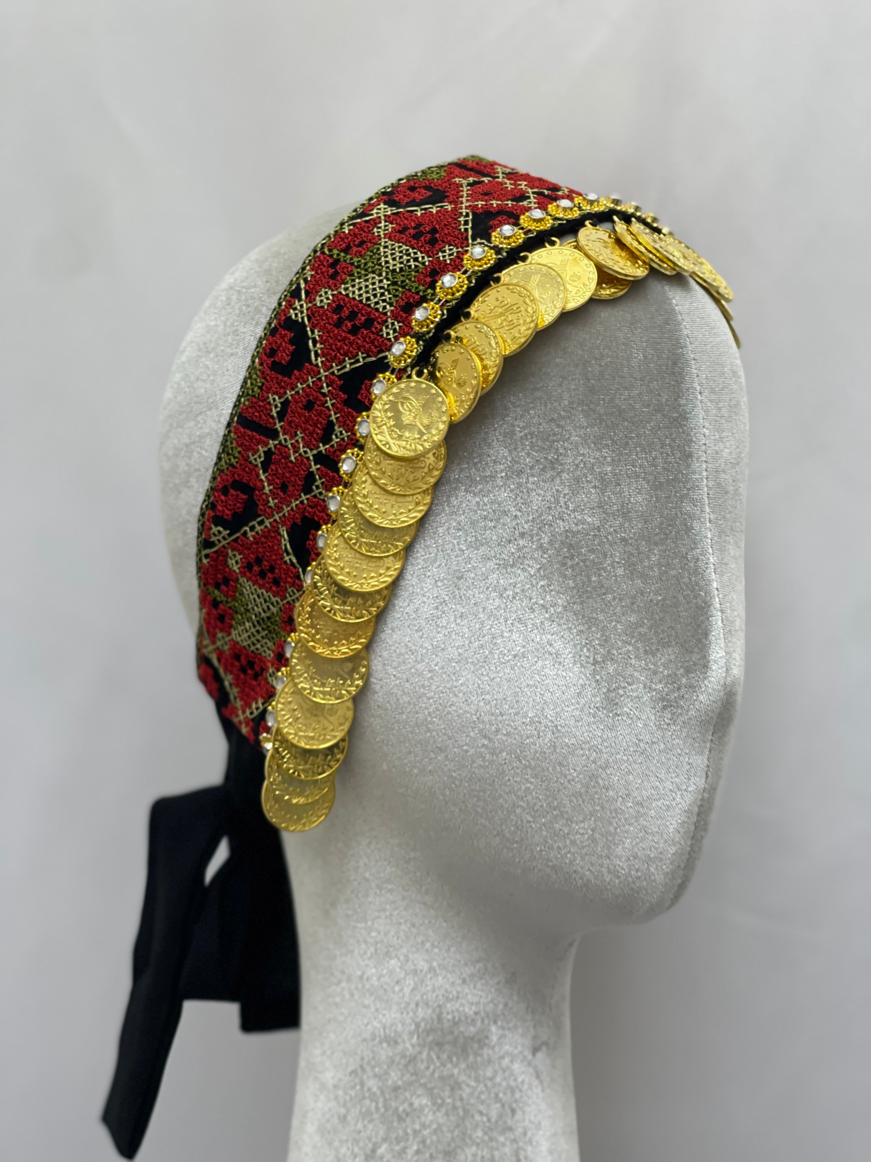 Tatreez Head Lerat With Beads: Elegance and Tradition