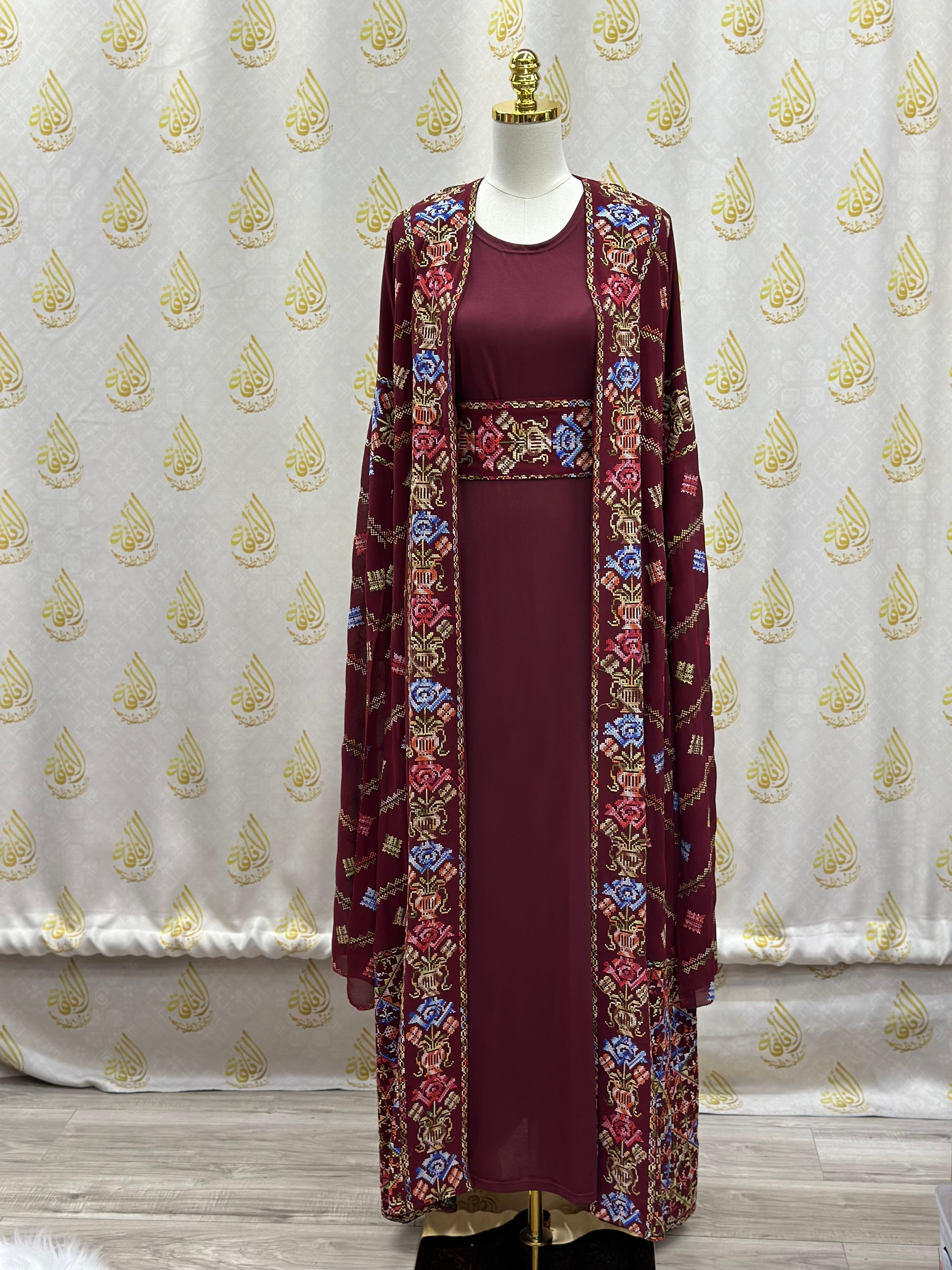 Embroideried Mwanas 2pc Abaya