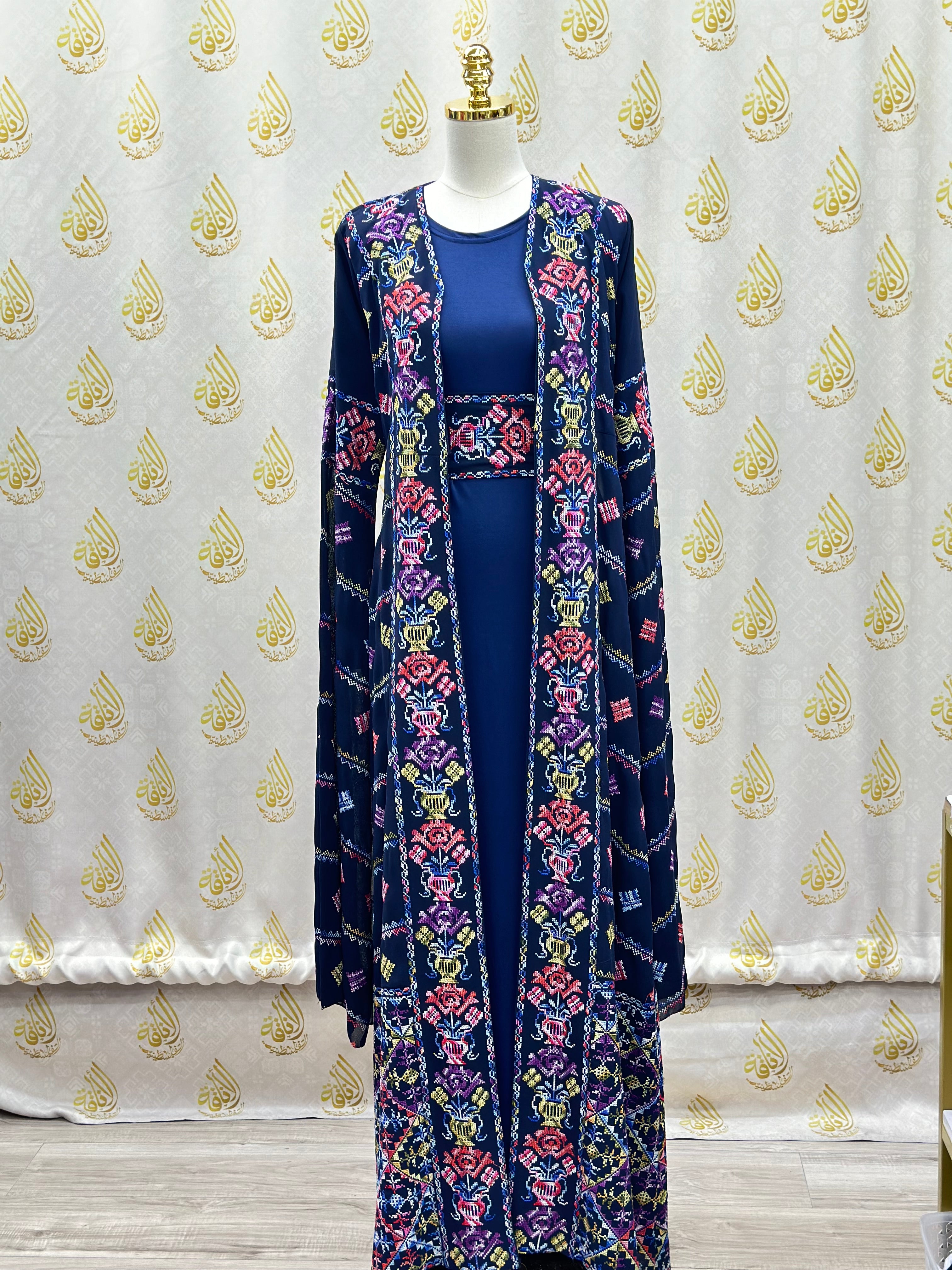 Embroideried Mwanas 2pc Abaya