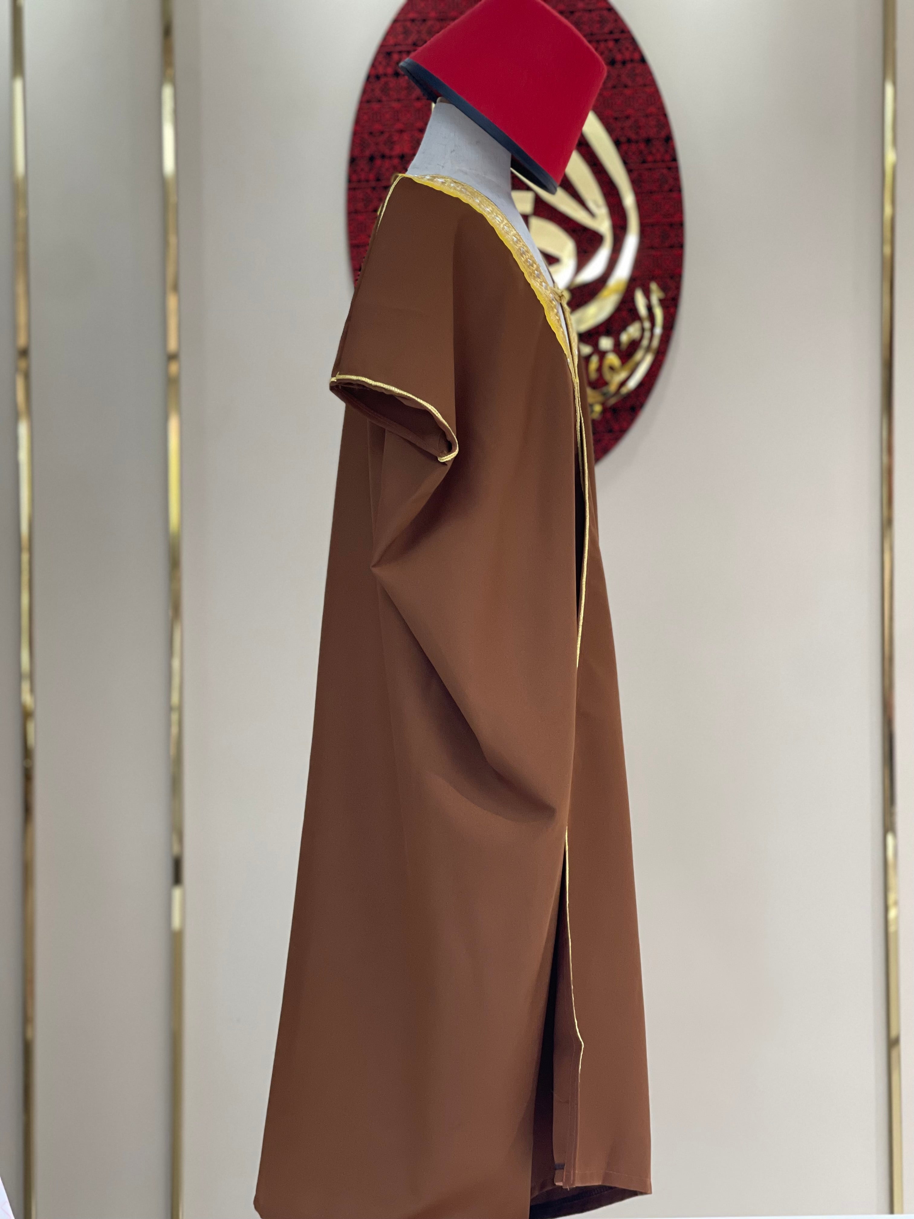 Kids' High-Quality Abaya Bisht - 100% Cotton, Comfortable Free Size