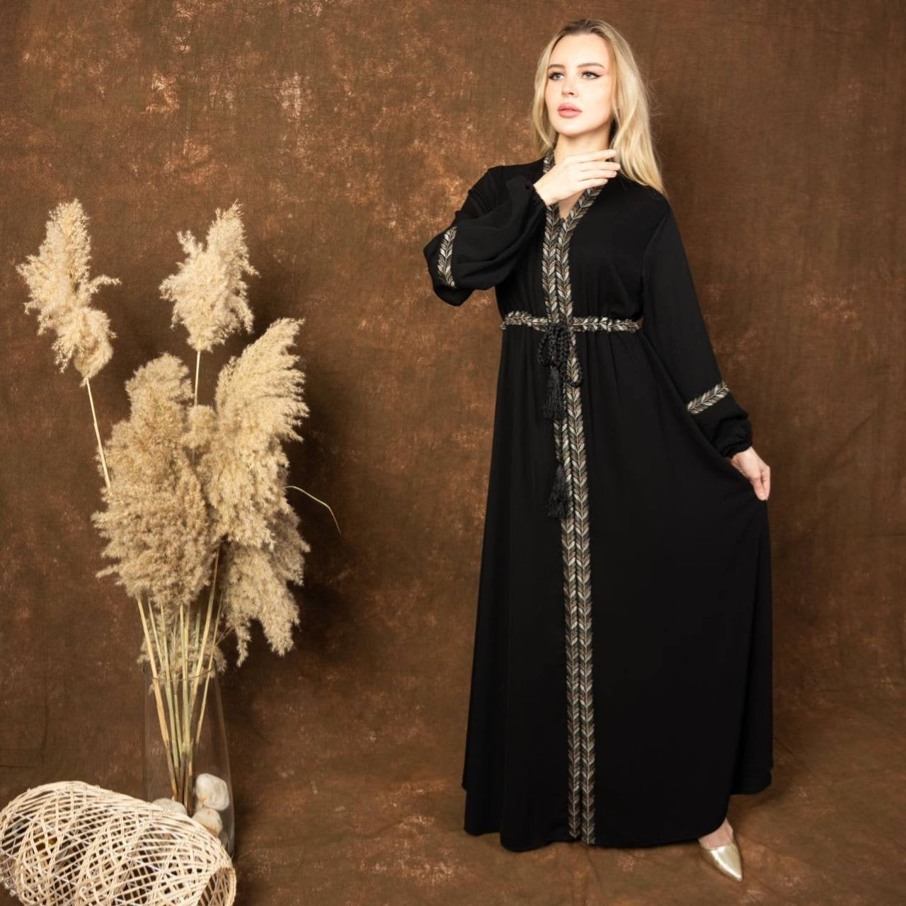 Sabelah Abaya Downward Tatreez