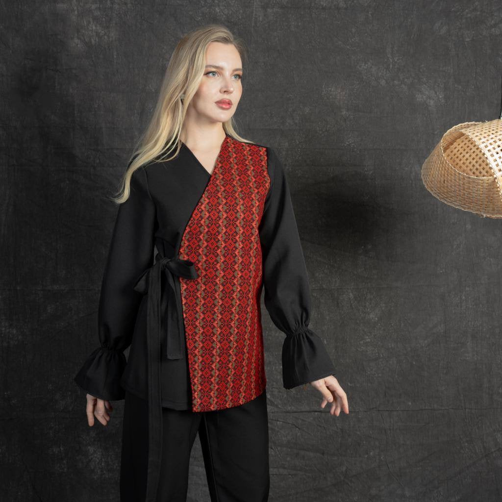 Palestinian Tatreez Jacket & Pants: A Celebration of Tradition and Artistry