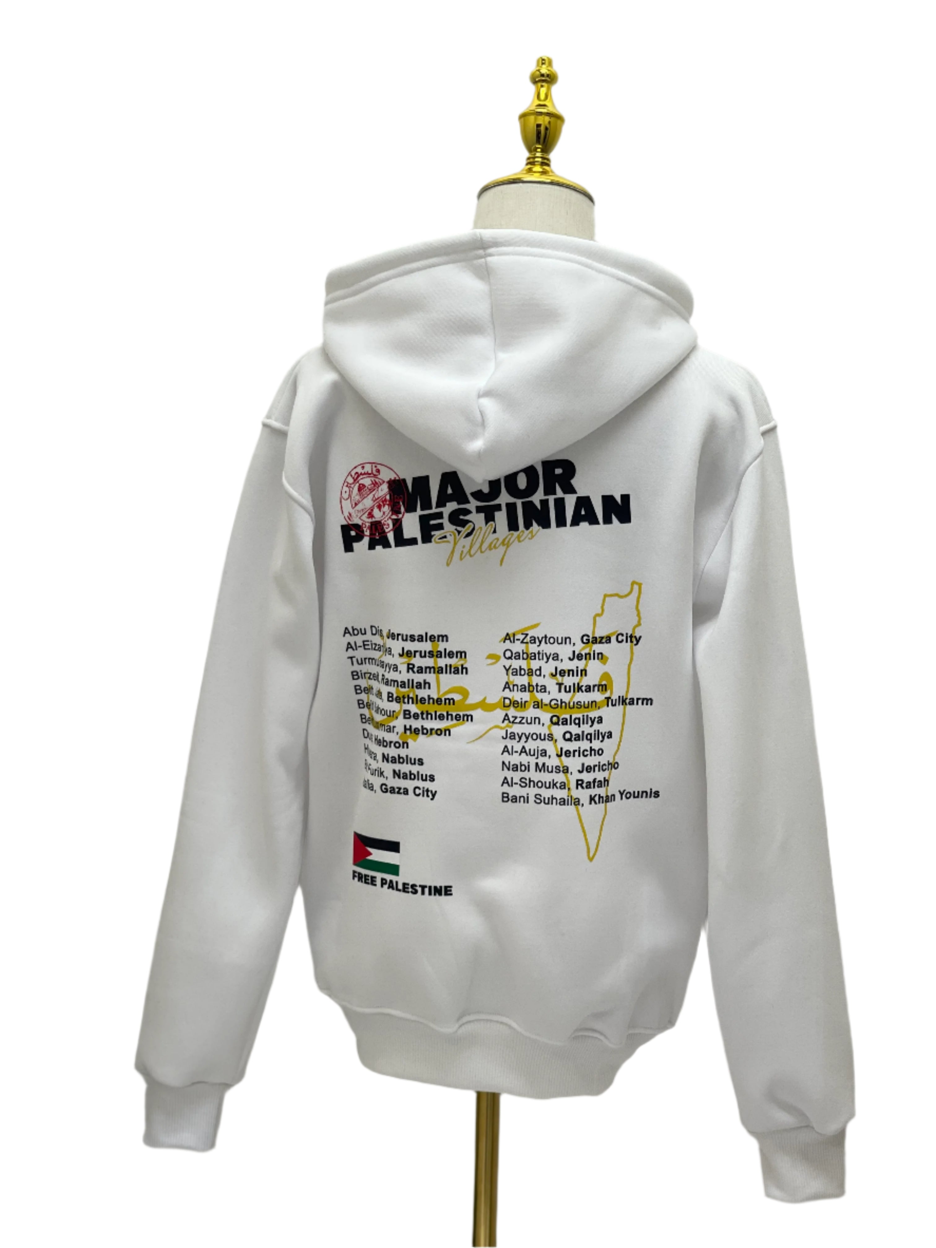 Palestinian Heritage Hoodie: Villages and Elegance