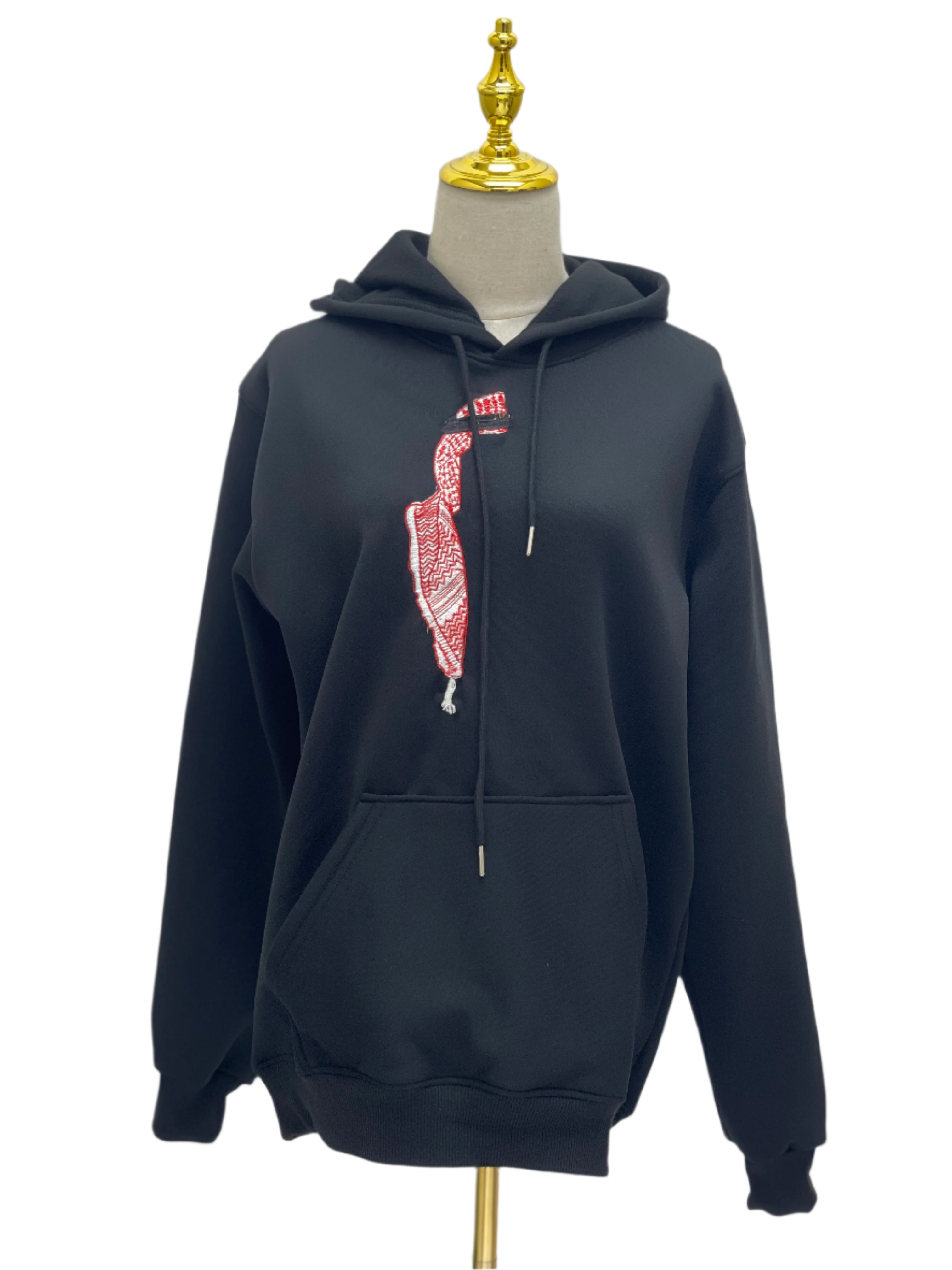 Shmagh Right Side Black Hoodie: Tradition Meets Modern Style