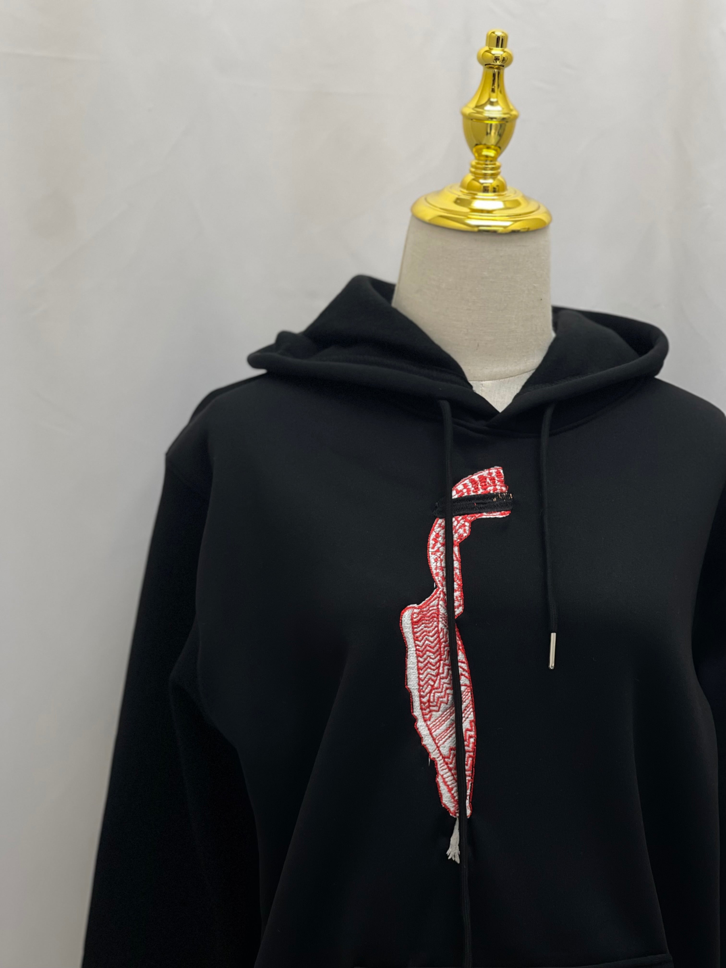 Shmagh Right Side Black Hoodie: Tradition Meets Modern Style