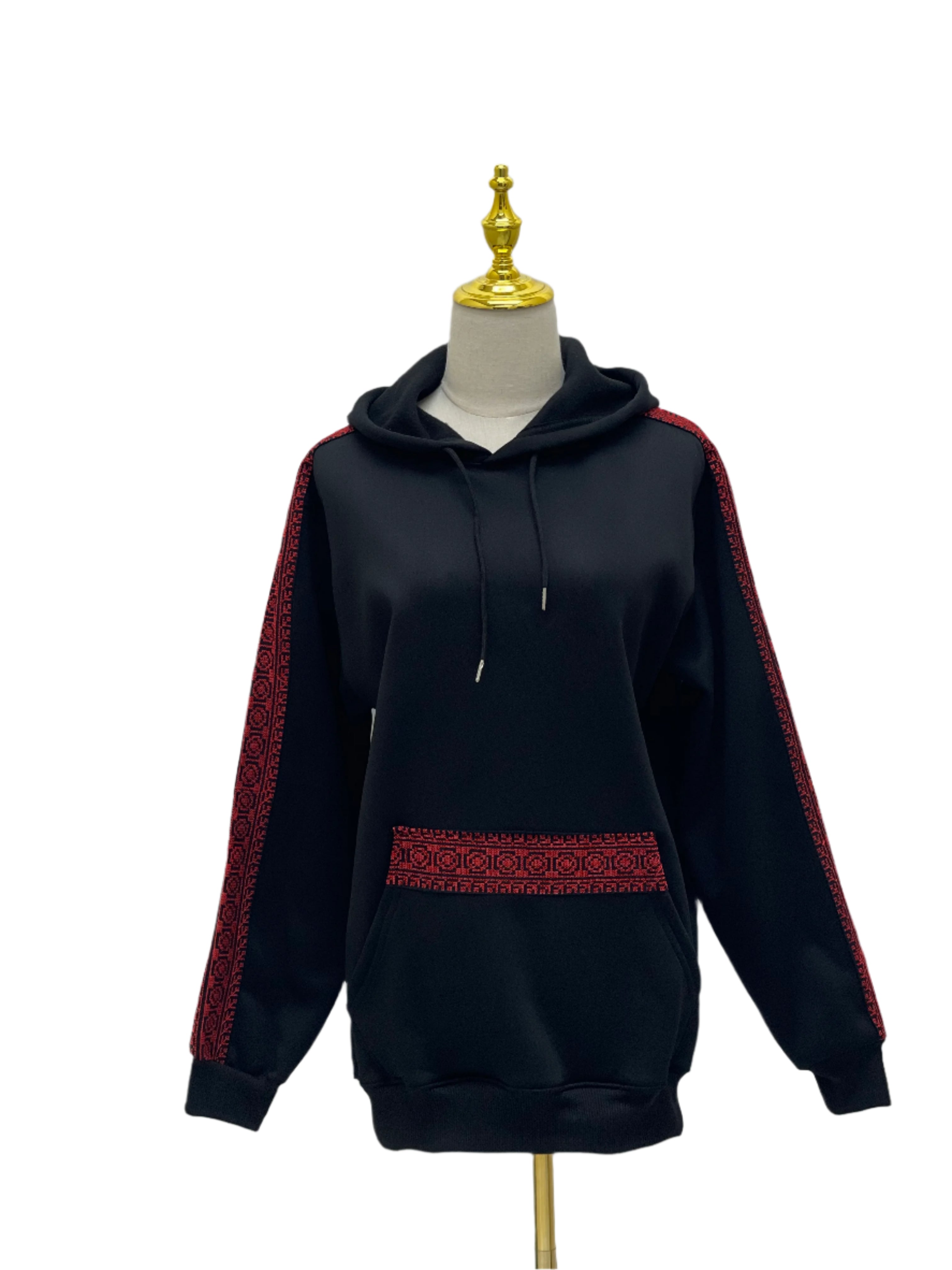 High-Quality Black Tatreez Hoodie: Tradition Meets Modern Style