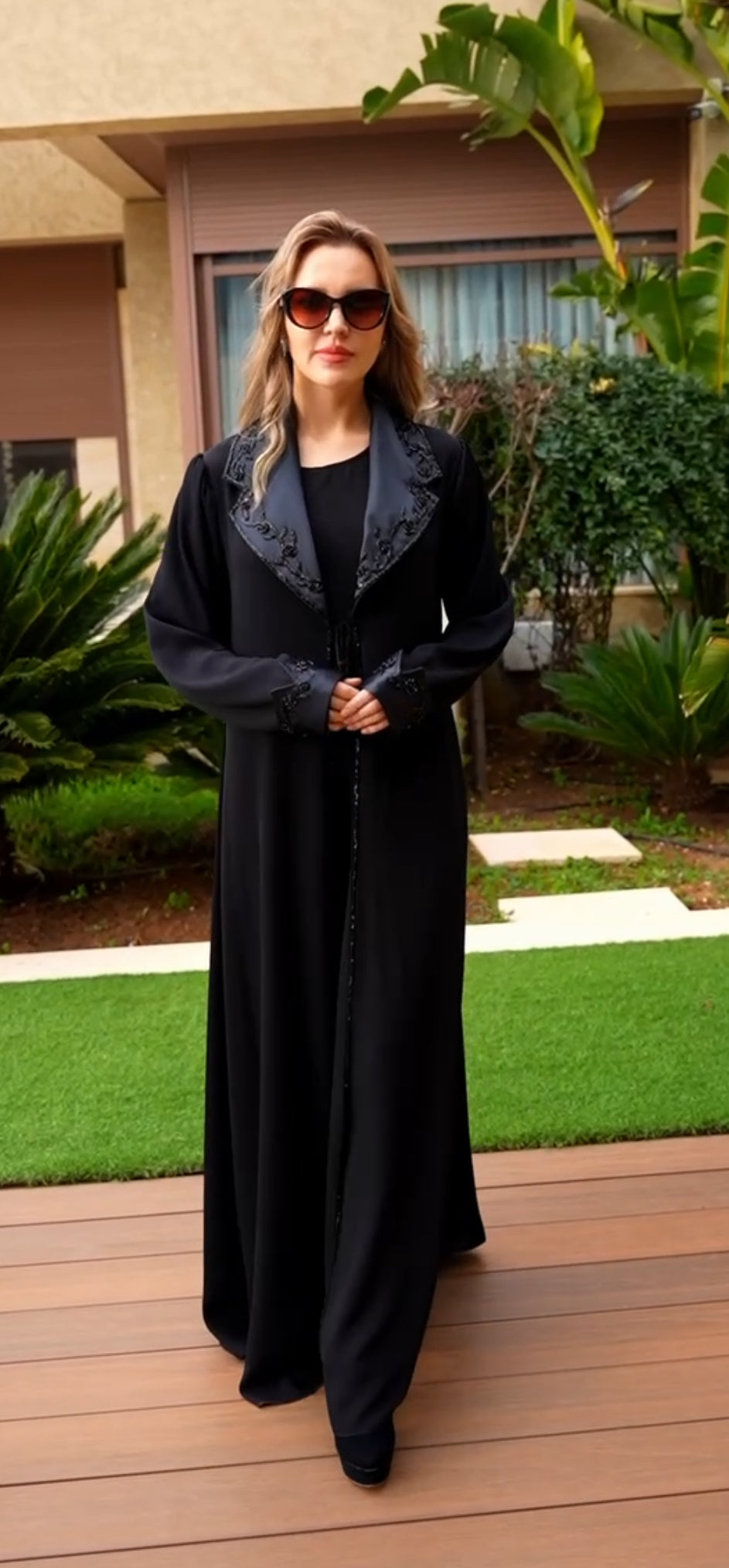 Two pieces abaya Satin