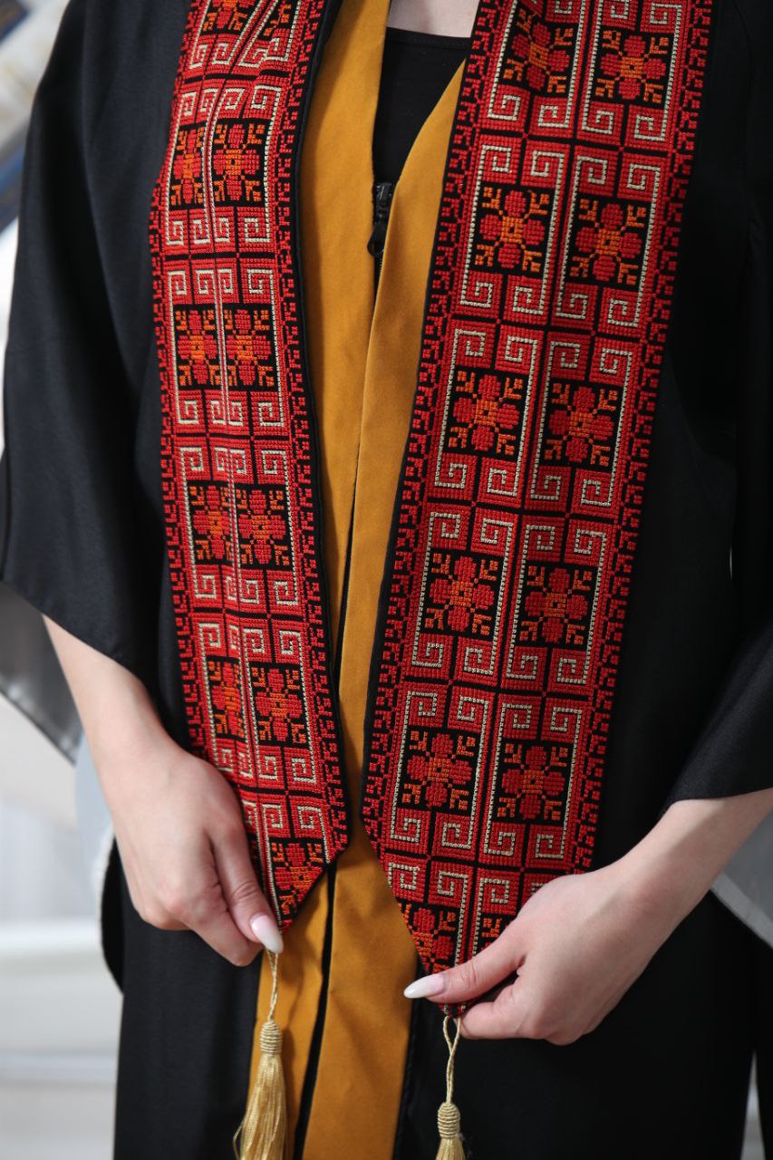 Palestine Heritage Embroidery Graduation Stole