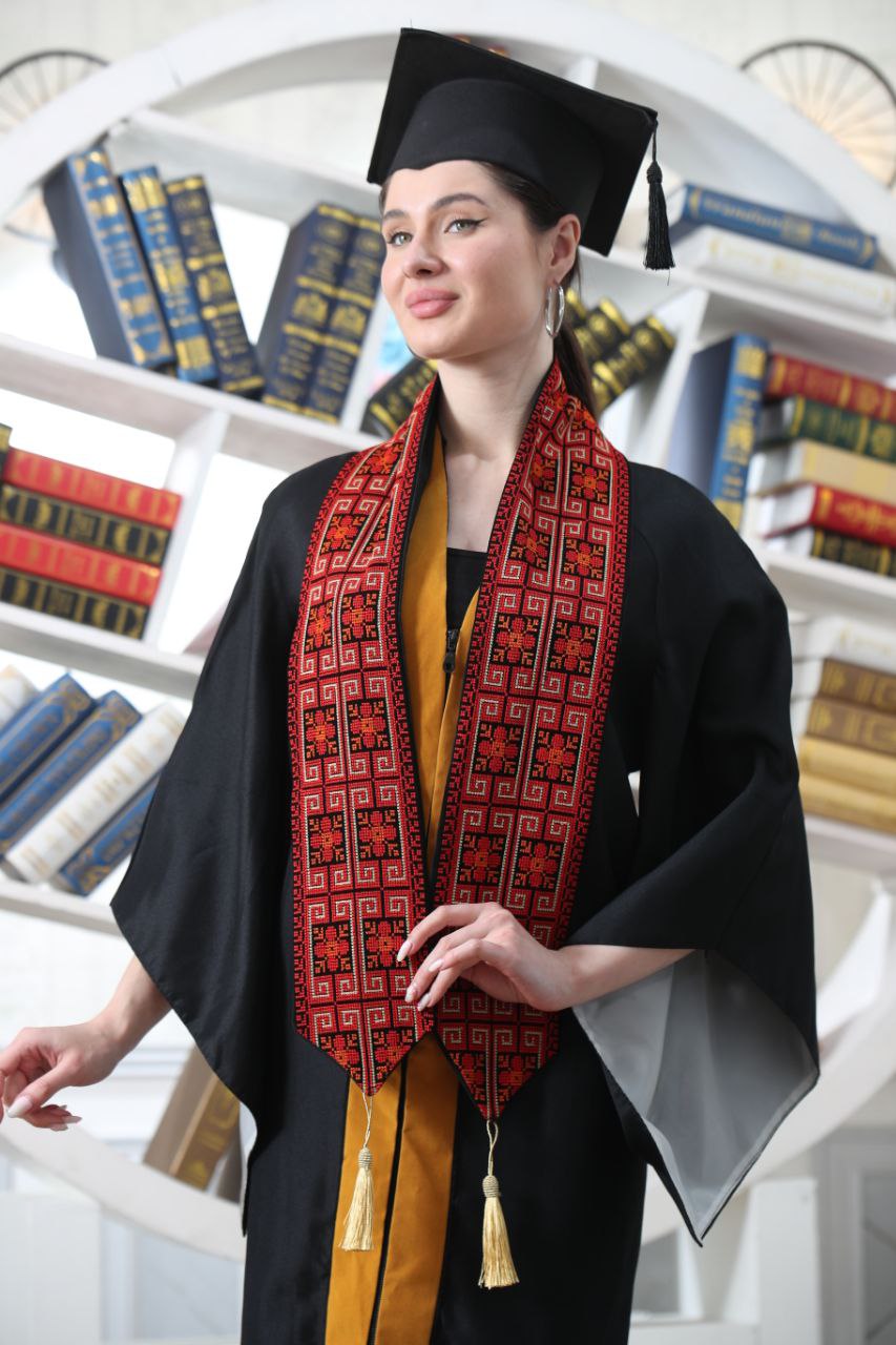 Palestine Heritage Embroidery Graduation Stole