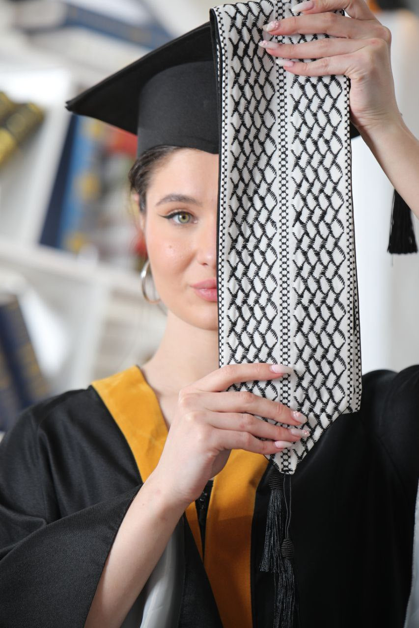 Palestinian Keffiyeh Graduation Embroidery: Celebrate Heritage and Achievement