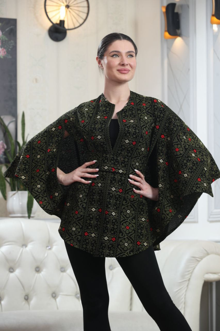 Tattreez Cape with Belt: Versatile Elegance and Cultural Flair