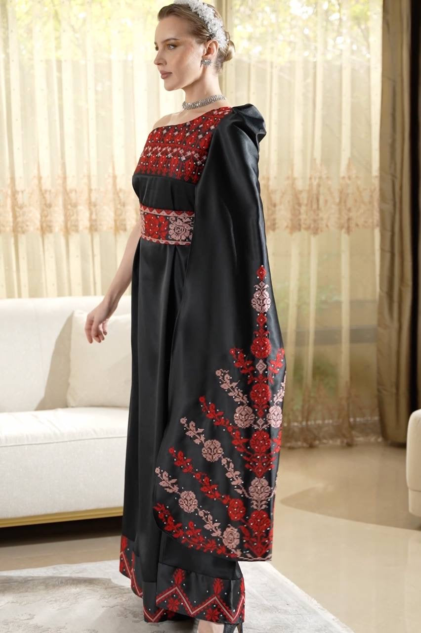 Modern Embroidery Bridel dress