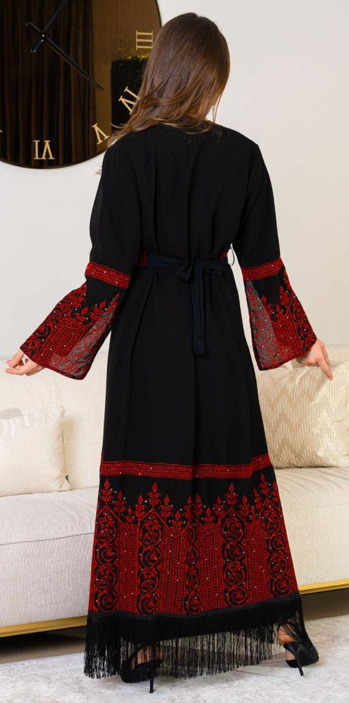 Georgette Fabric Open Abaya
