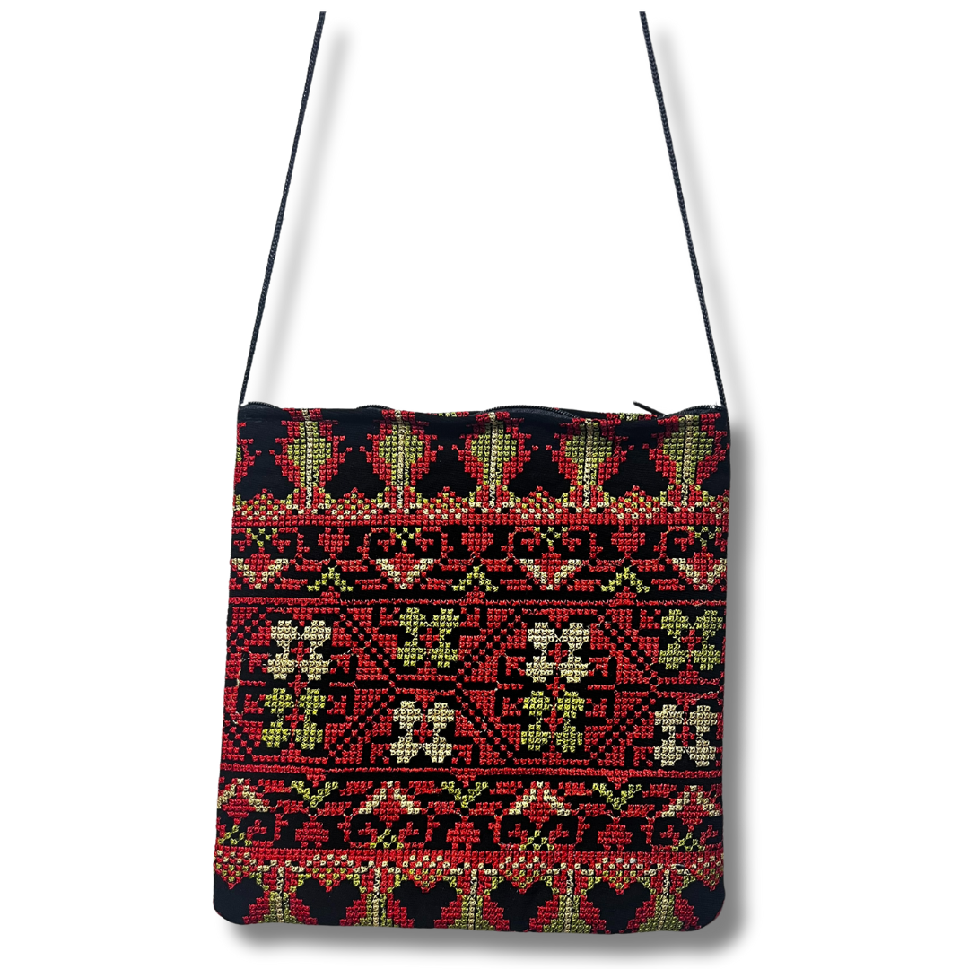 Stylish Crossbody Embroidered Bag - Functional & Eye-Catching Accessory