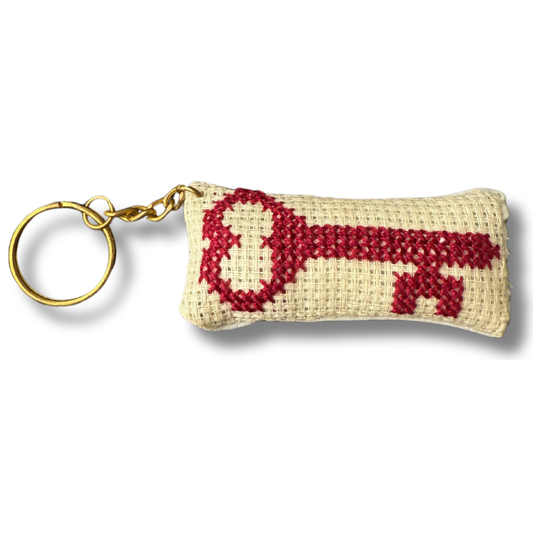 Key Design Tatreez Plushy Pillow Keychain Accessory