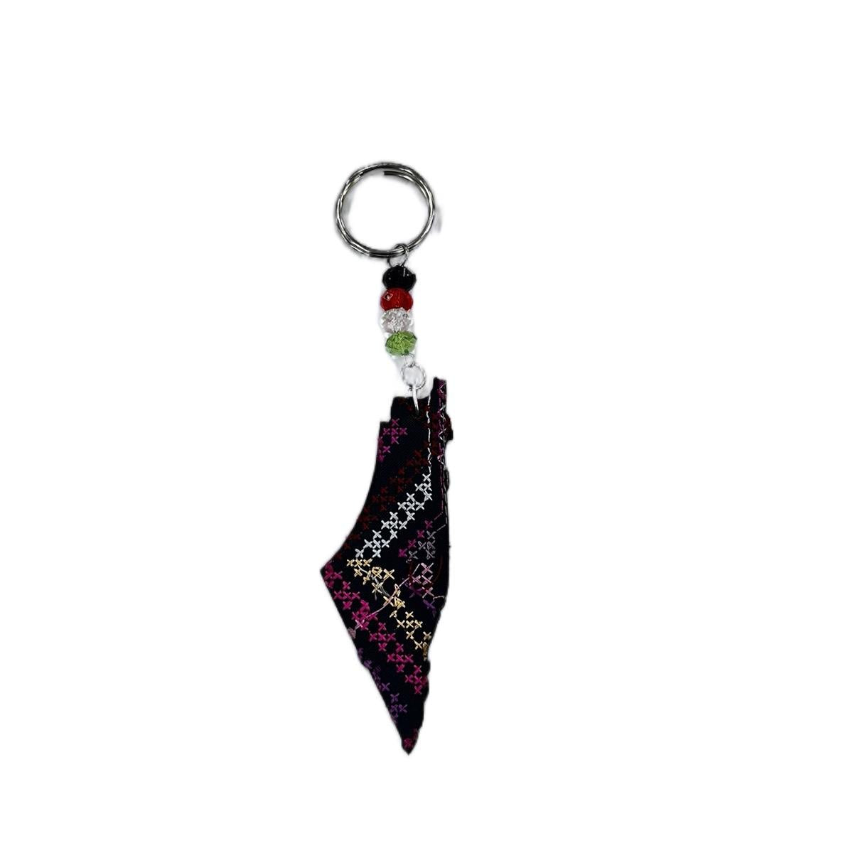 Random Assorted Palestine Map Keychain – Handmade Cultural Symbol