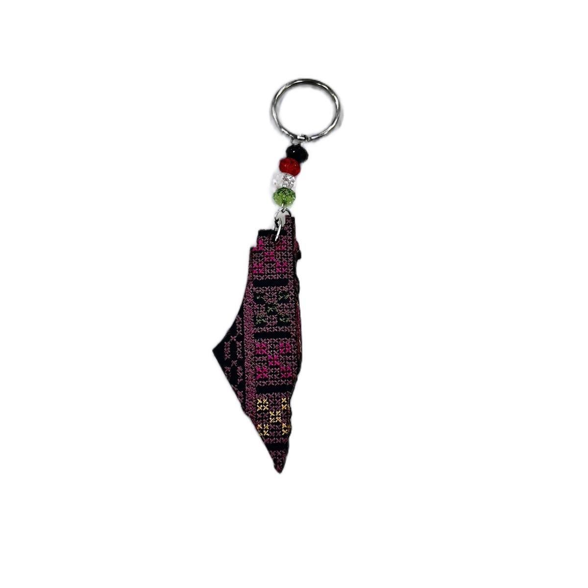 Random Assorted Palestine Map Keychain – Handmade Cultural Symbol