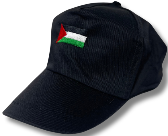 Palestinian Pride Bundle: Embroidered Kuffia & Kids Palestine Flag Hat