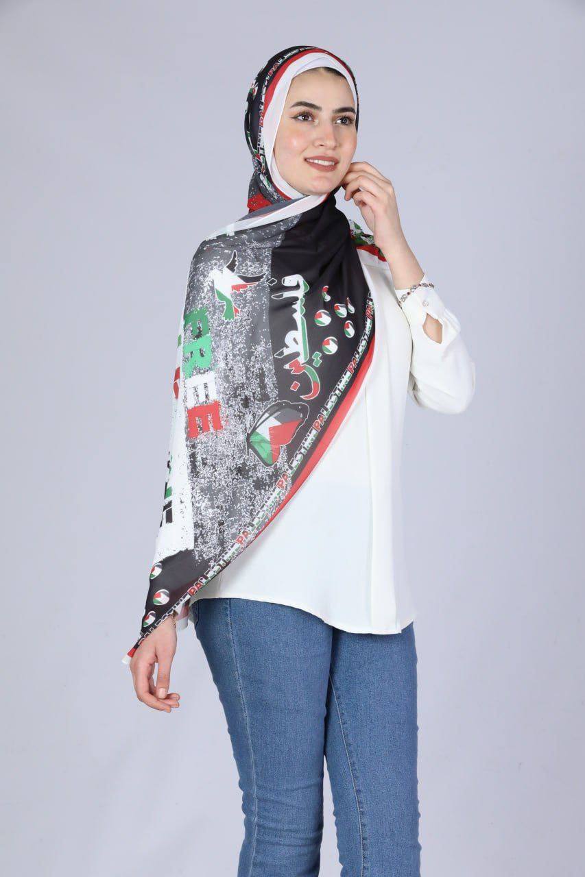 Palestine High Quality Chiffon Hijab: Luxurious Elegance and Comfort