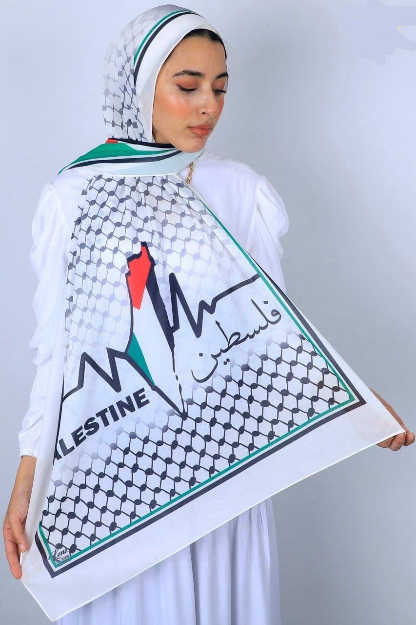 Palestine High Quality Chiffon Hijab: Luxurious Elegance and Comfort