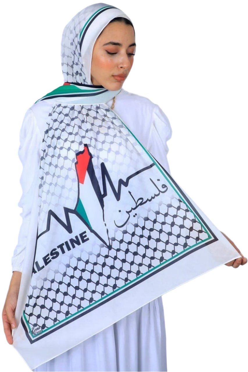 Palestine Heartbeat Hijab