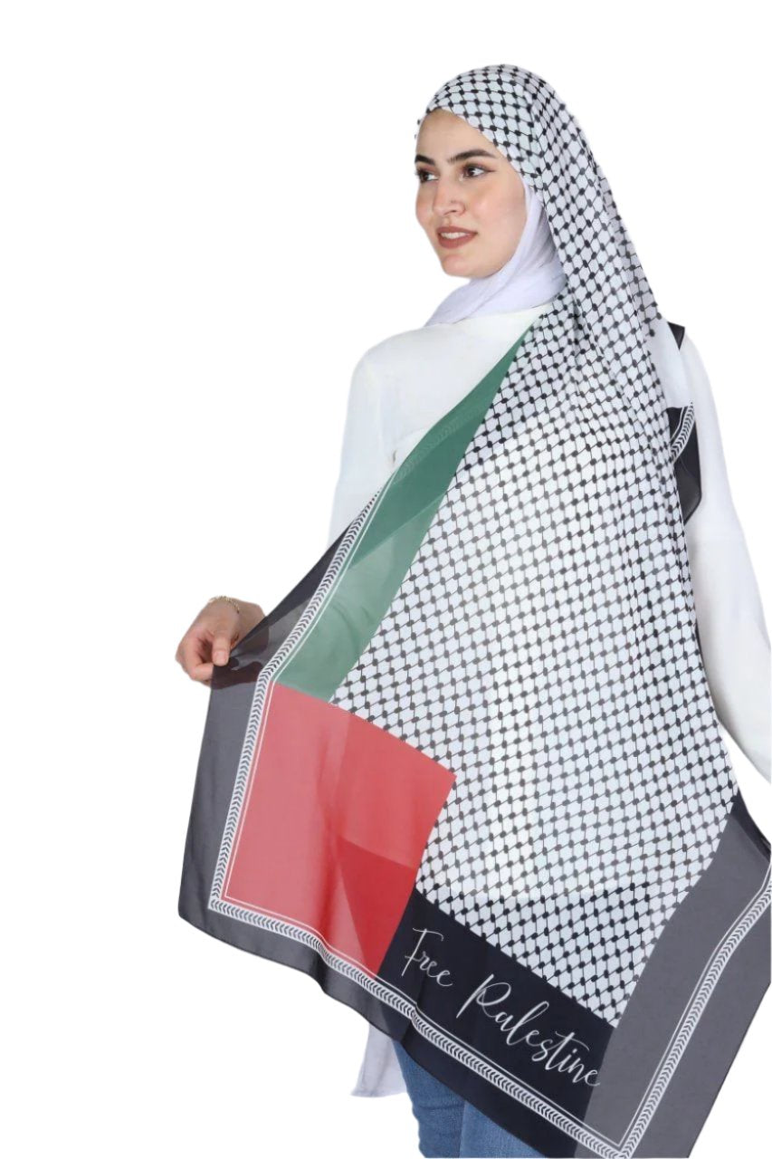 High-Quality Hijab with Kuffiyeh Design