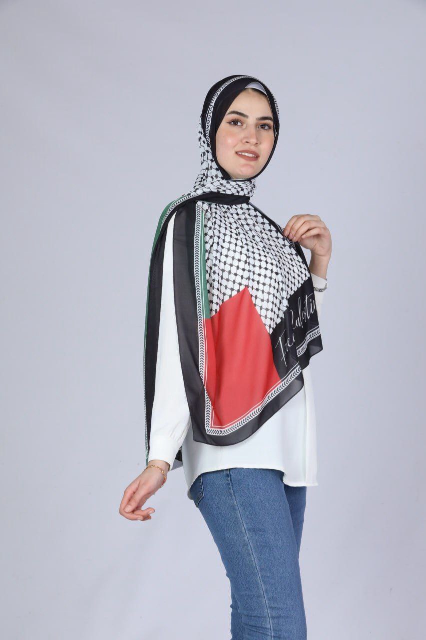 Palestine High Quality Chiffon Hijab: Luxurious Elegance and Comfort