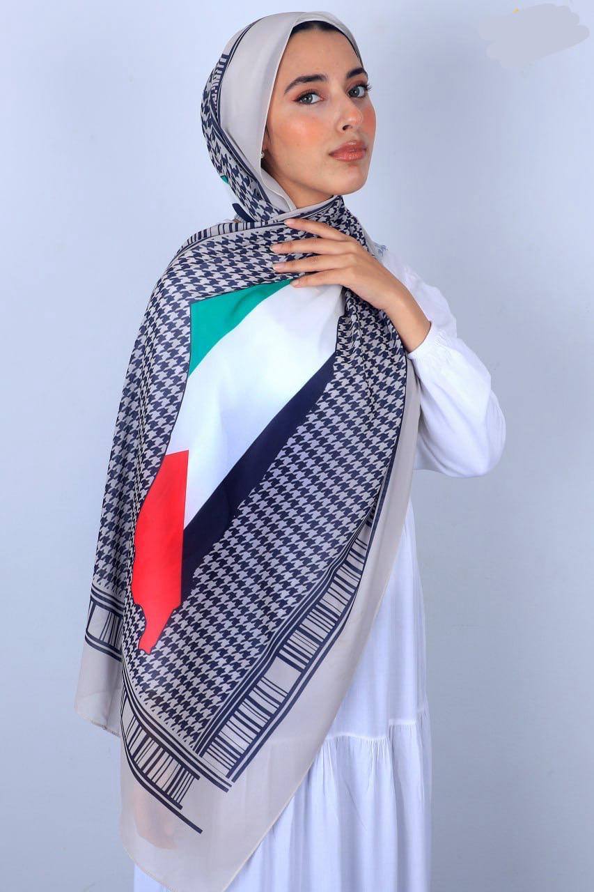 Palestine High Quality Chiffon Hijab: Luxurious Elegance and Comfort