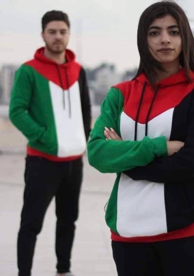 High-Quality Unisex Palestine Hoodie: 100% Cotton, Medium Size