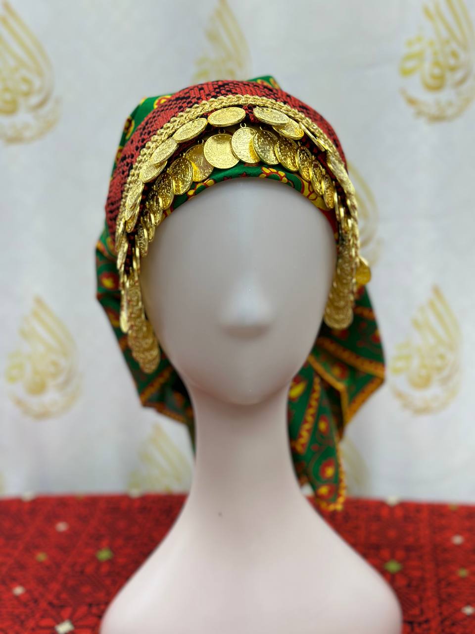 Head Lerat Bandana with Double Gold Coins: Unique Luxury for Your Style