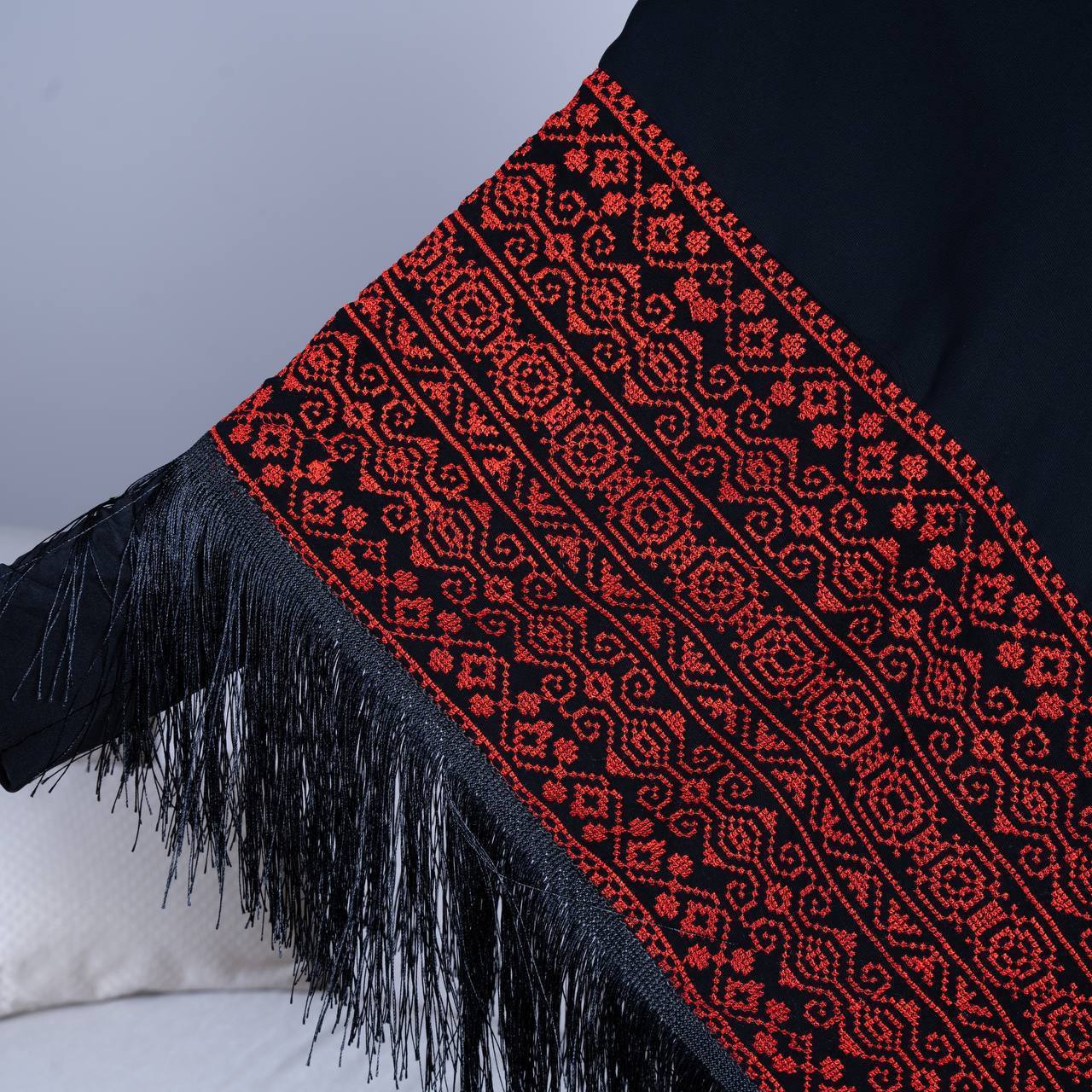 Embroidered Shawl- Palestinian Tatreez