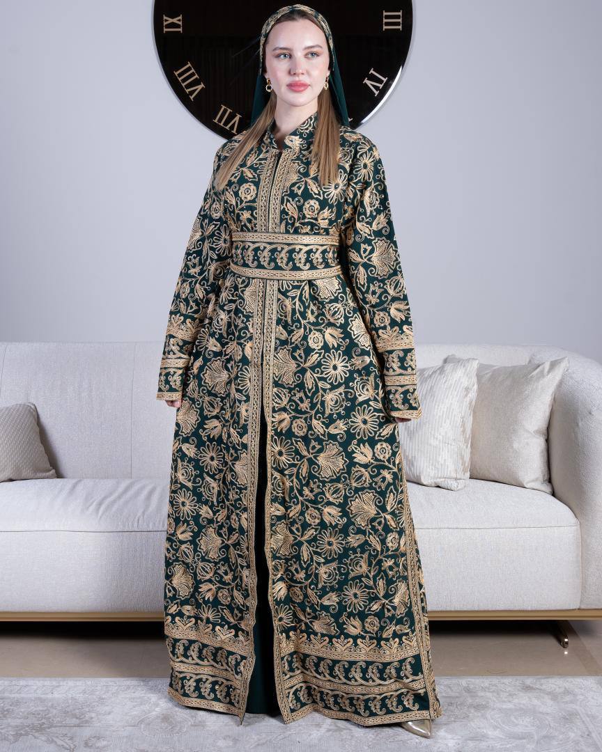 Ameera Kaftan- with Under Dress, Shwal and Belt