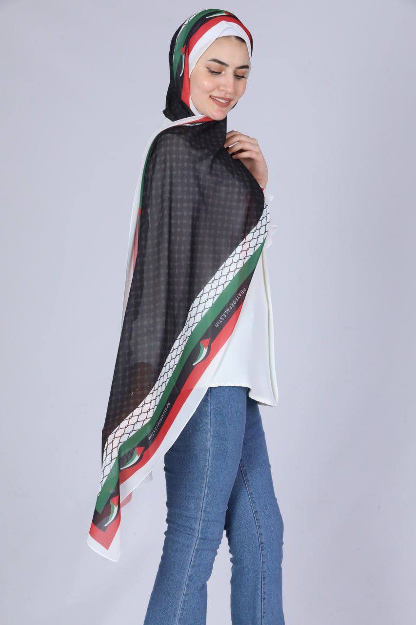 Palestine High Quality Chiffon Hijab: Luxurious Elegance and Comfort